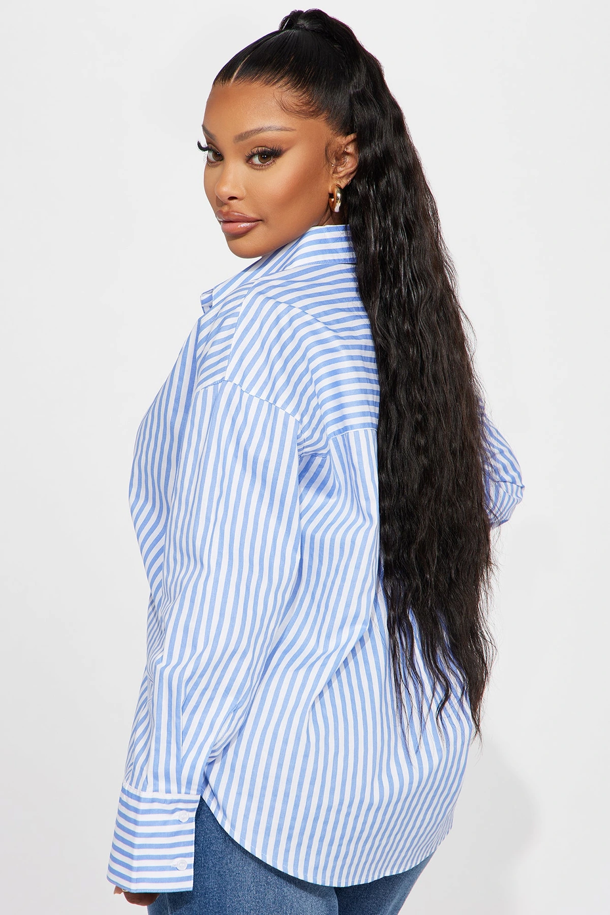 Newport Striped Shirt - White/Blue — Branco/Azul