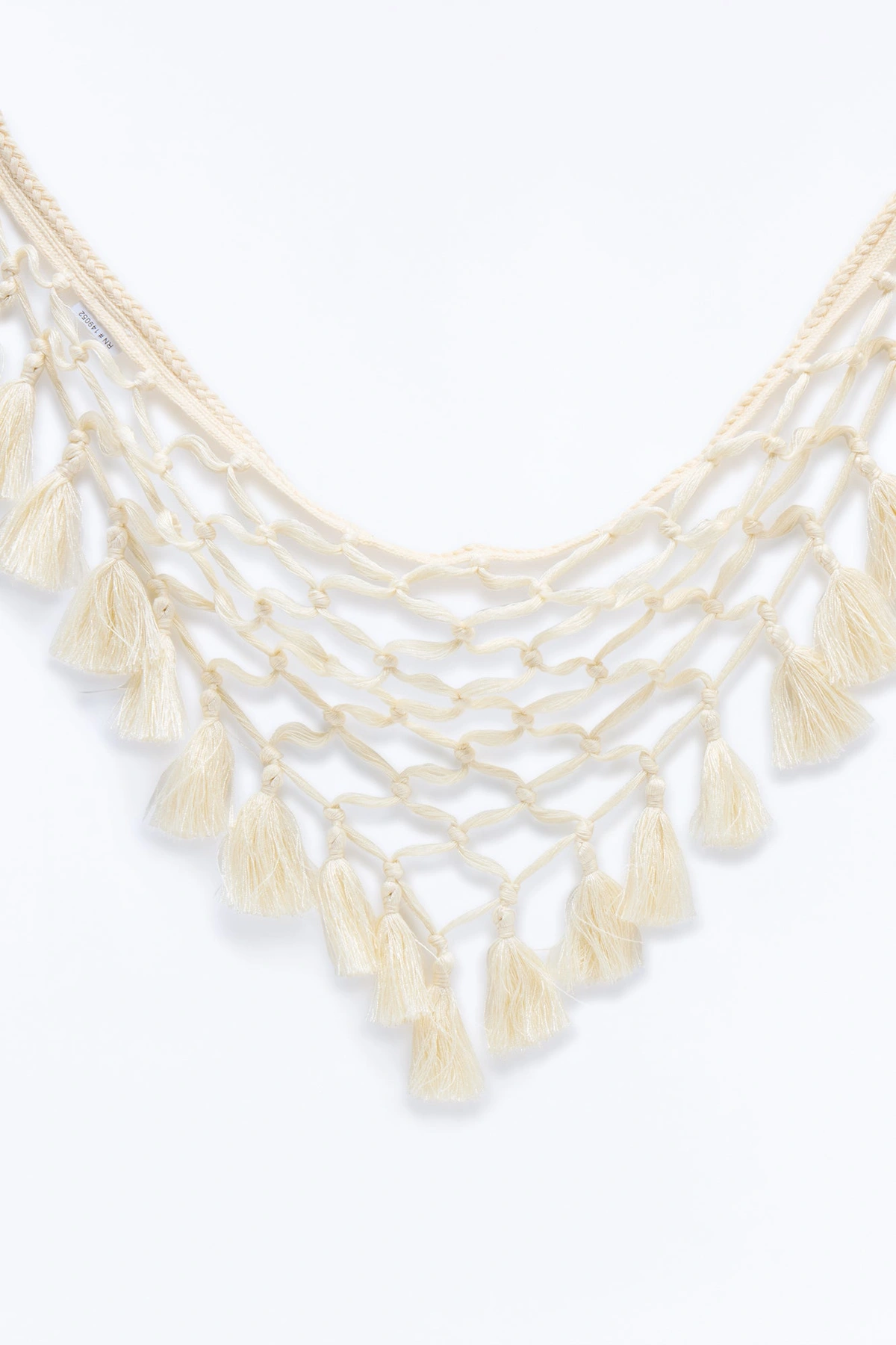 Dancing On Hot Sand Triangle Crochet Belt - Ivory — Marfim