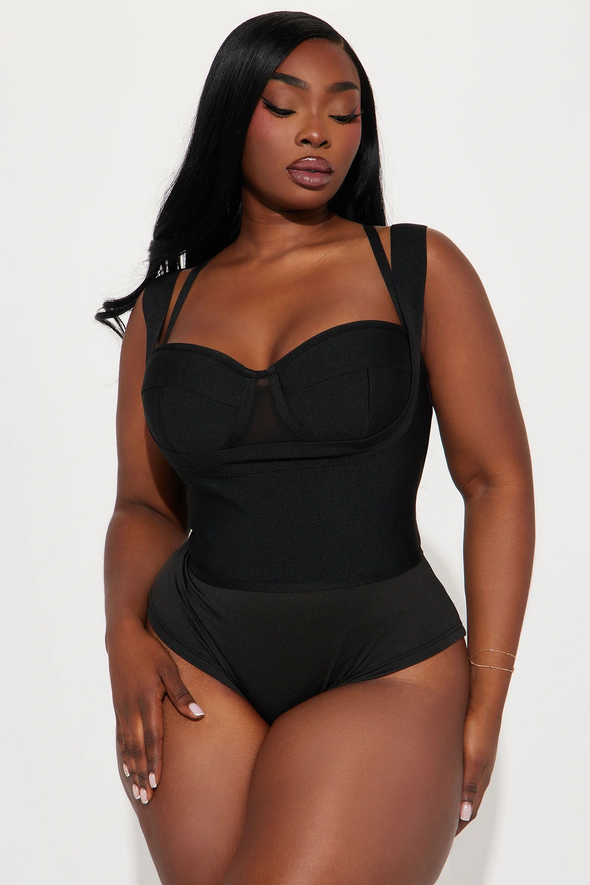My Revenge Bandage Bodysuit - Black — Preto