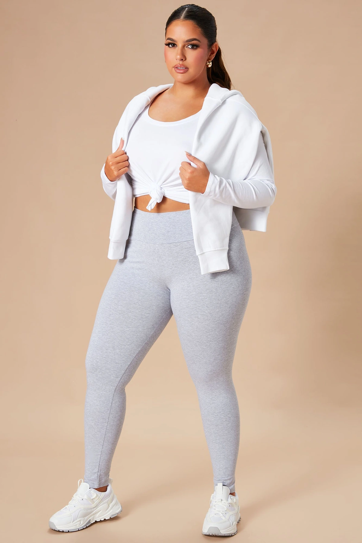 Running Around High Rise Legging - Heather Grey — Cinzento mesclado