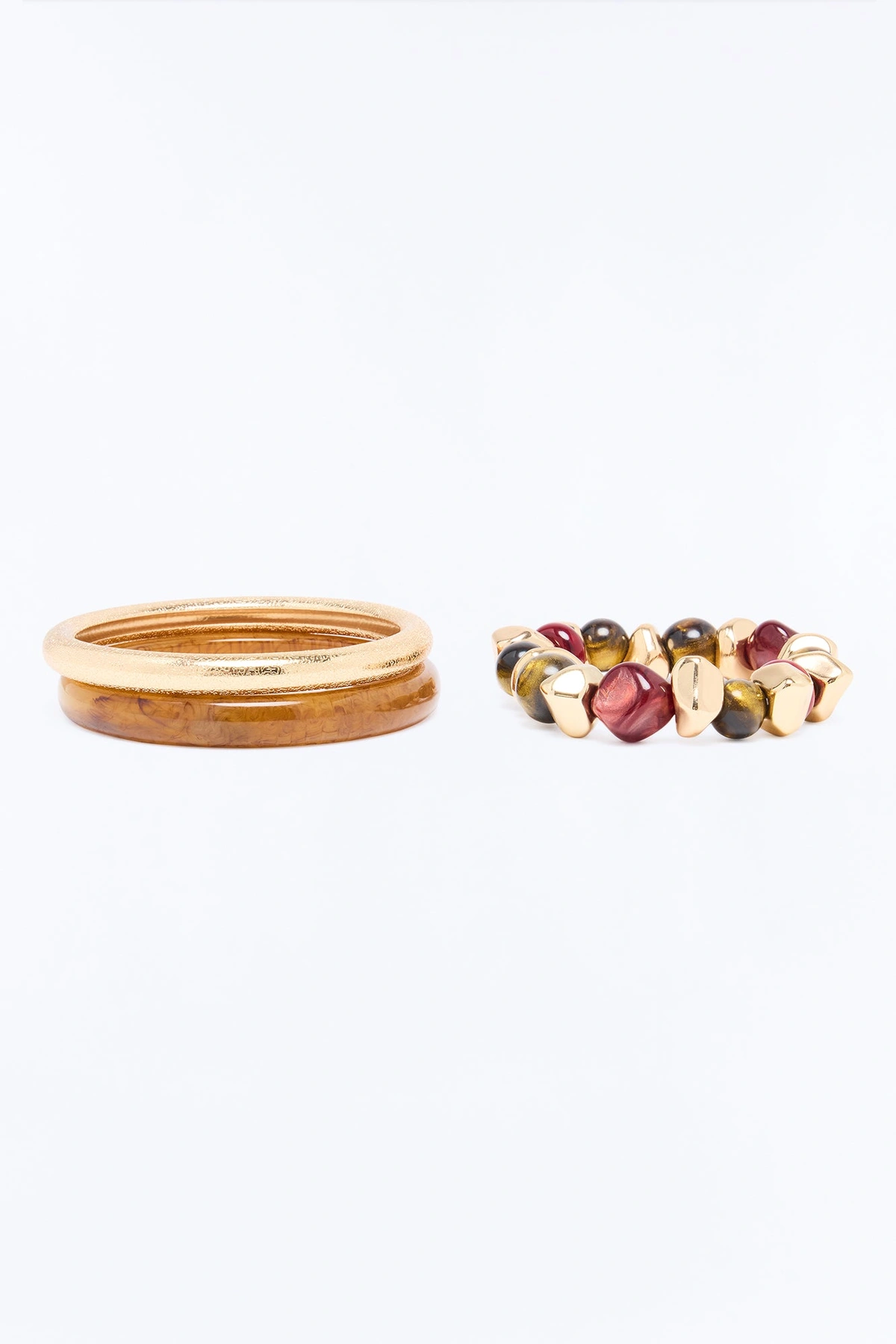 From The Start 3 Piece Bracelet Set - Gold/combo — Dourado/combinação
