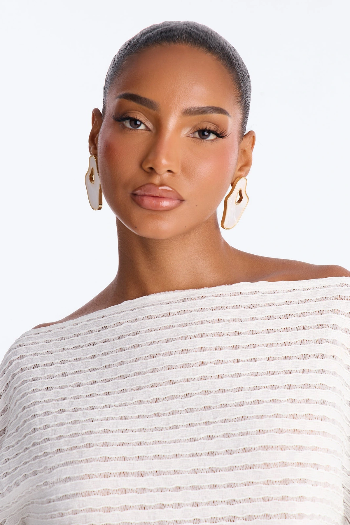 Iris Drop Earrings - Gold/combo — Dourado/combinação