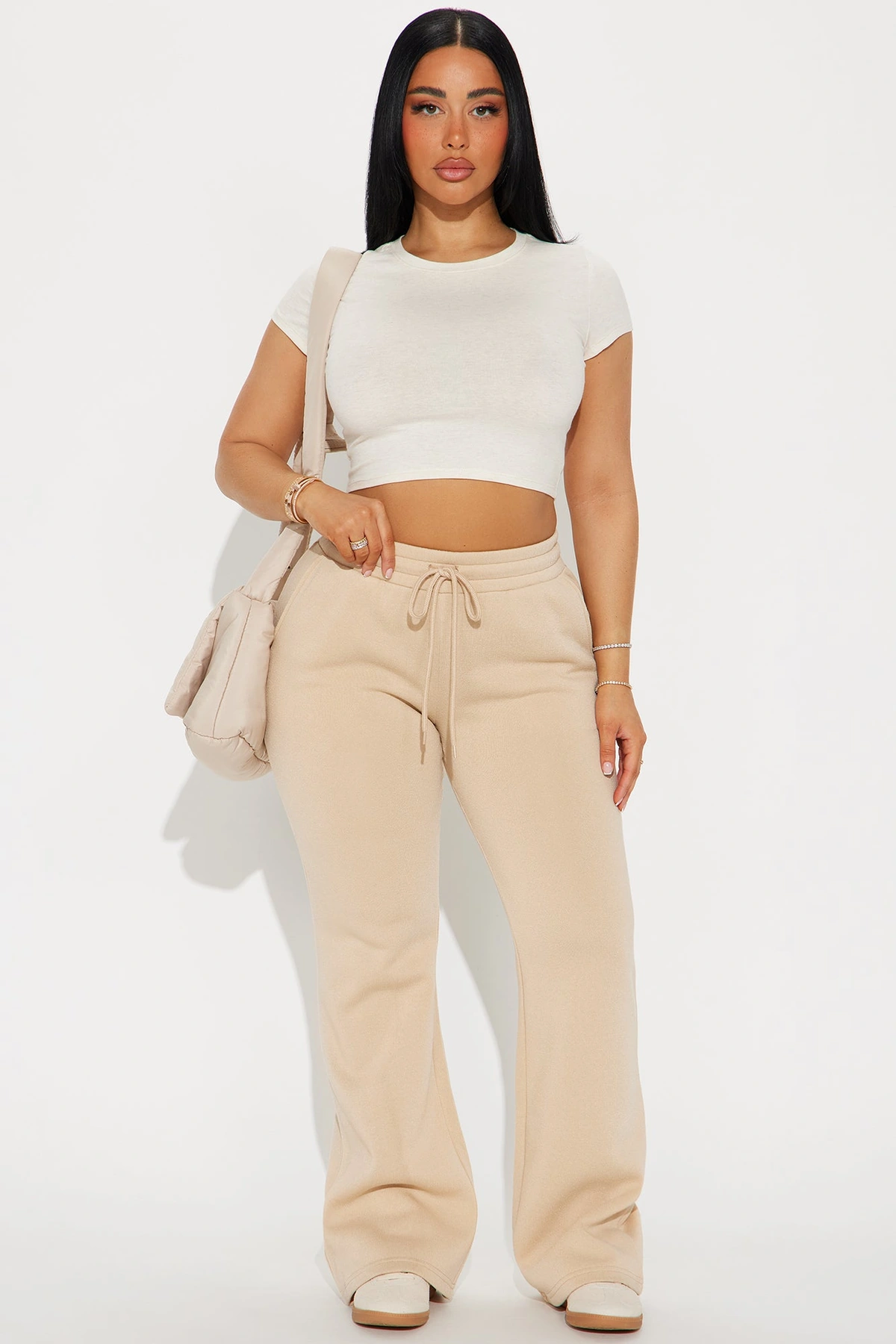 Candice Lounge Flare Pant - Sand — Sand