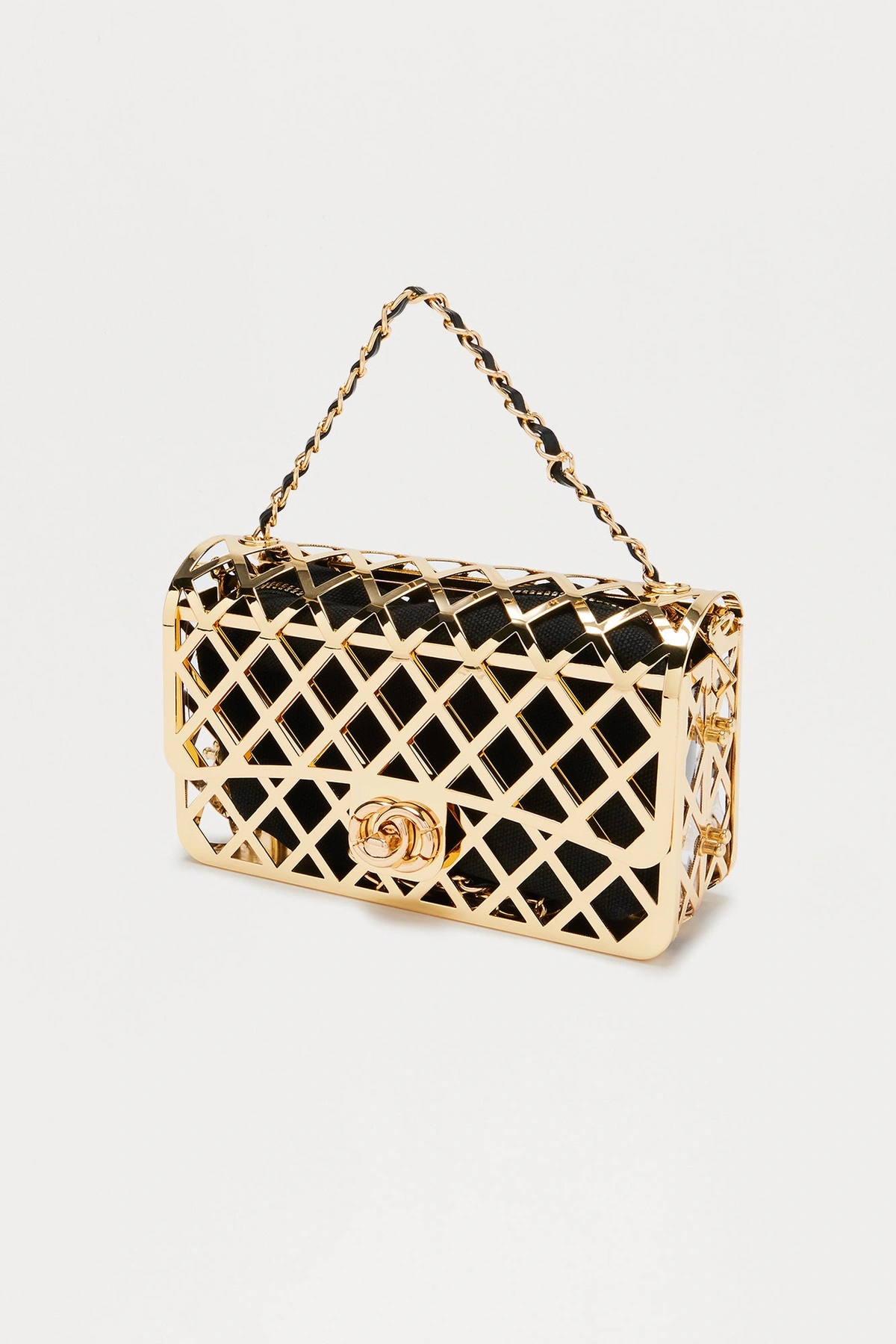 Chosen Girl Metal Clutch - Gold — Dourado