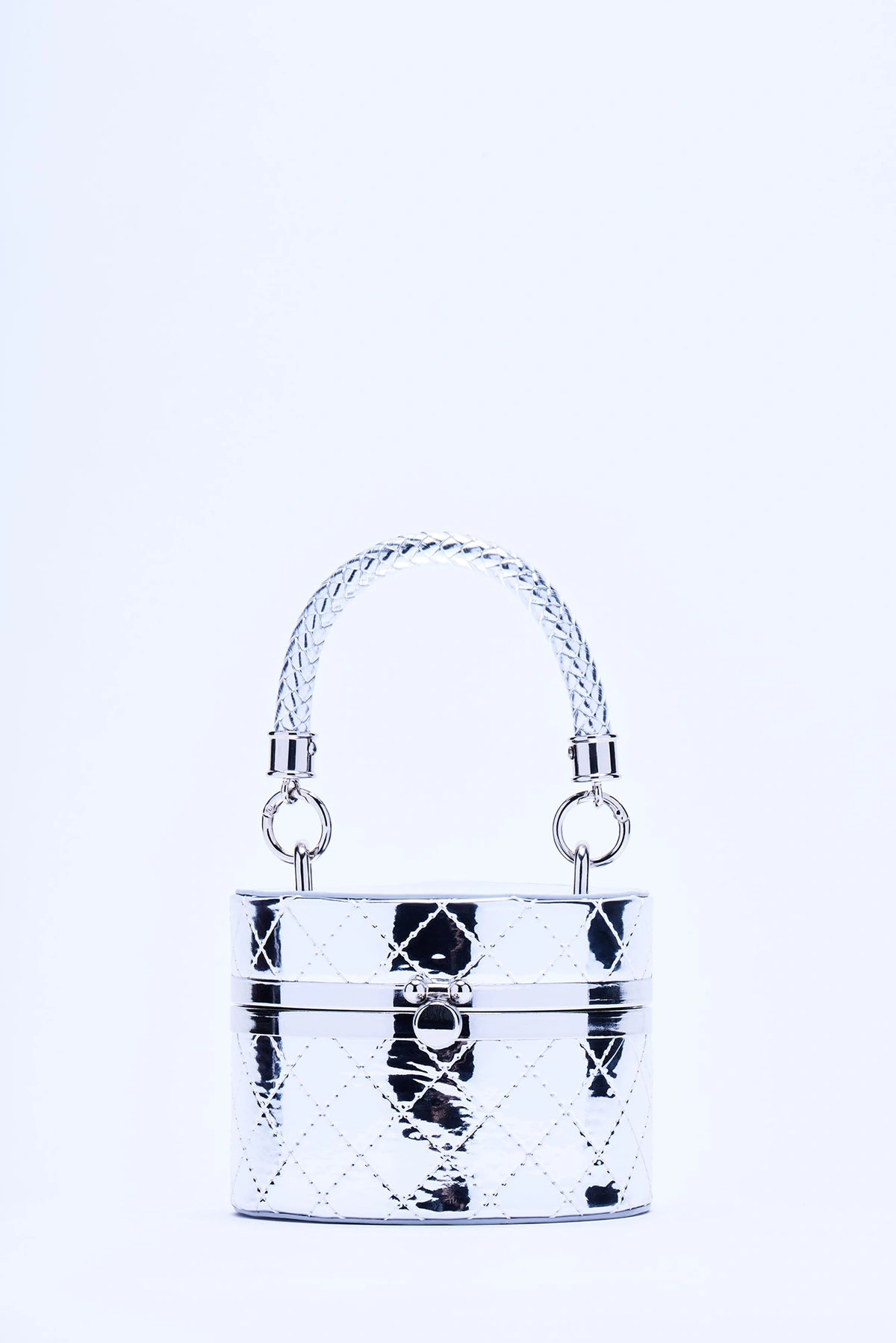 Here For The Drama Clutch - Silver — Prateado