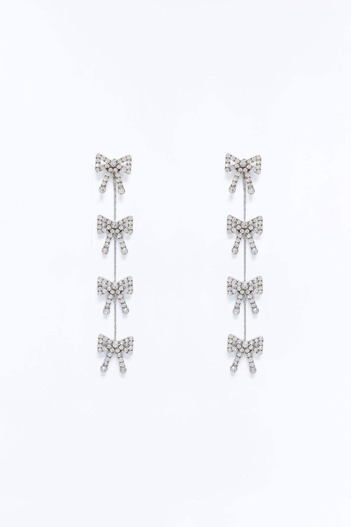 Been A Good Girl Drop Earrings - Silver — Prateado