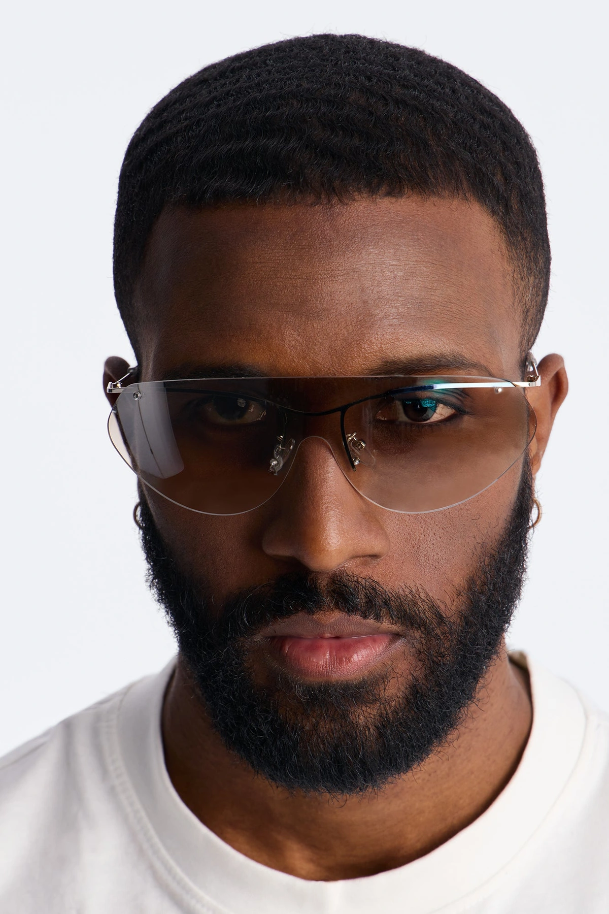 Coastline Vision Shield Sunglasses - Silver — Prateado
