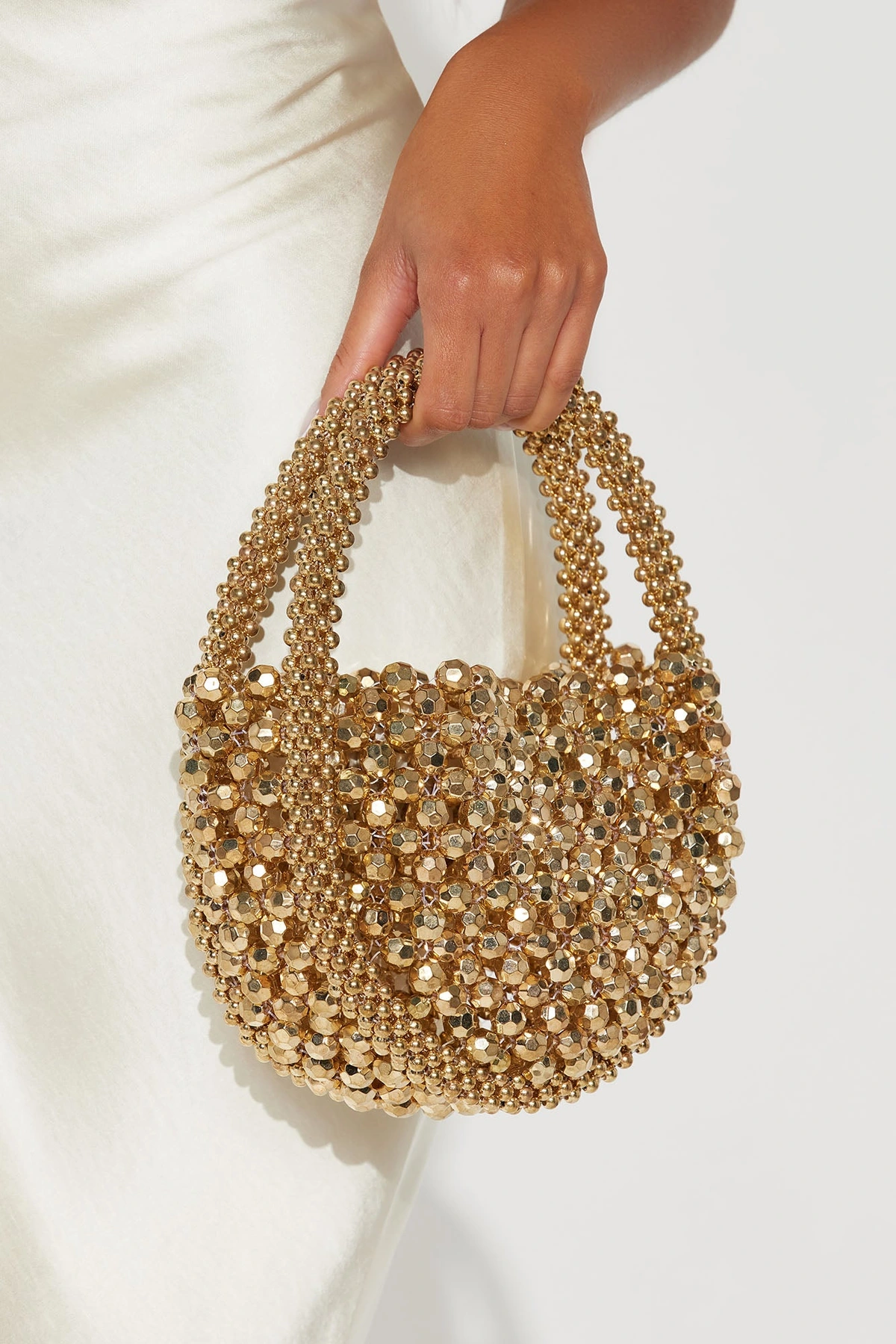 Golden Disco Doll Handbag - Gold — Dourado
