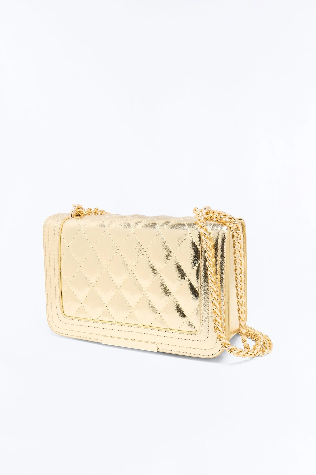 Leave The Rest Behind Crossbody Bag - Gold — Dourado