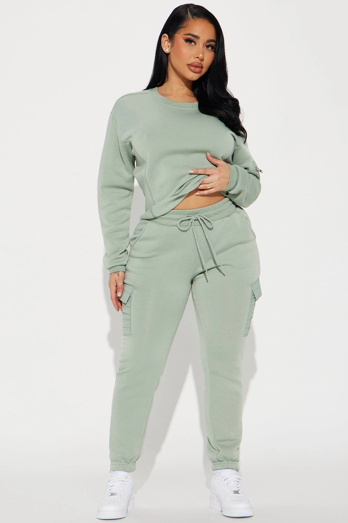 Dreamy Vibes Jogger Set - Green — Verde