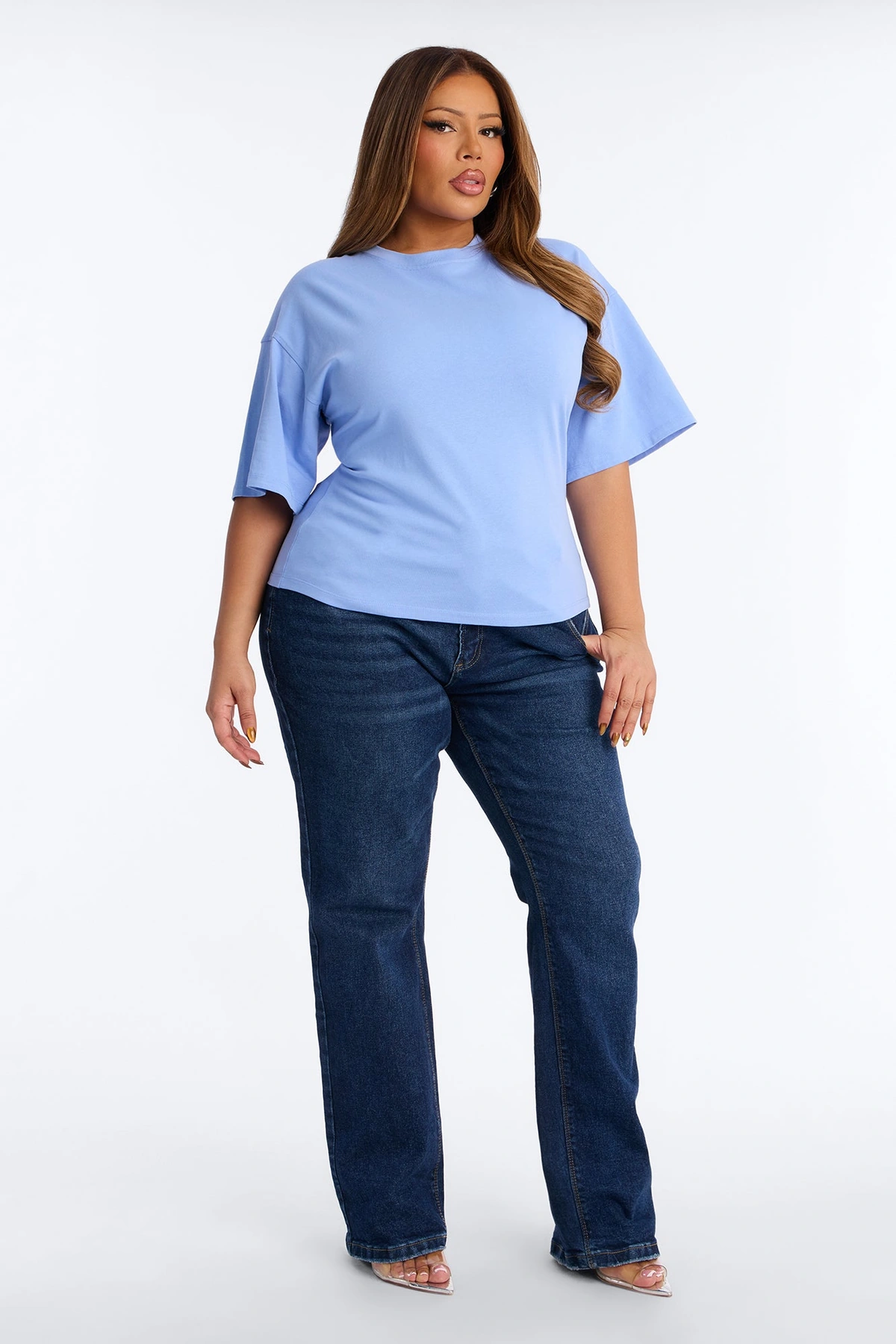 Jayden Fitted T-Shirt - Periwinkle — Periwinkle