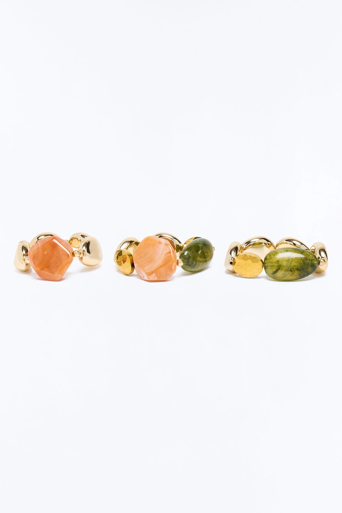 Off The Coast 3 Piece Bracelet Set - Gold/combo — Dourado/combinação