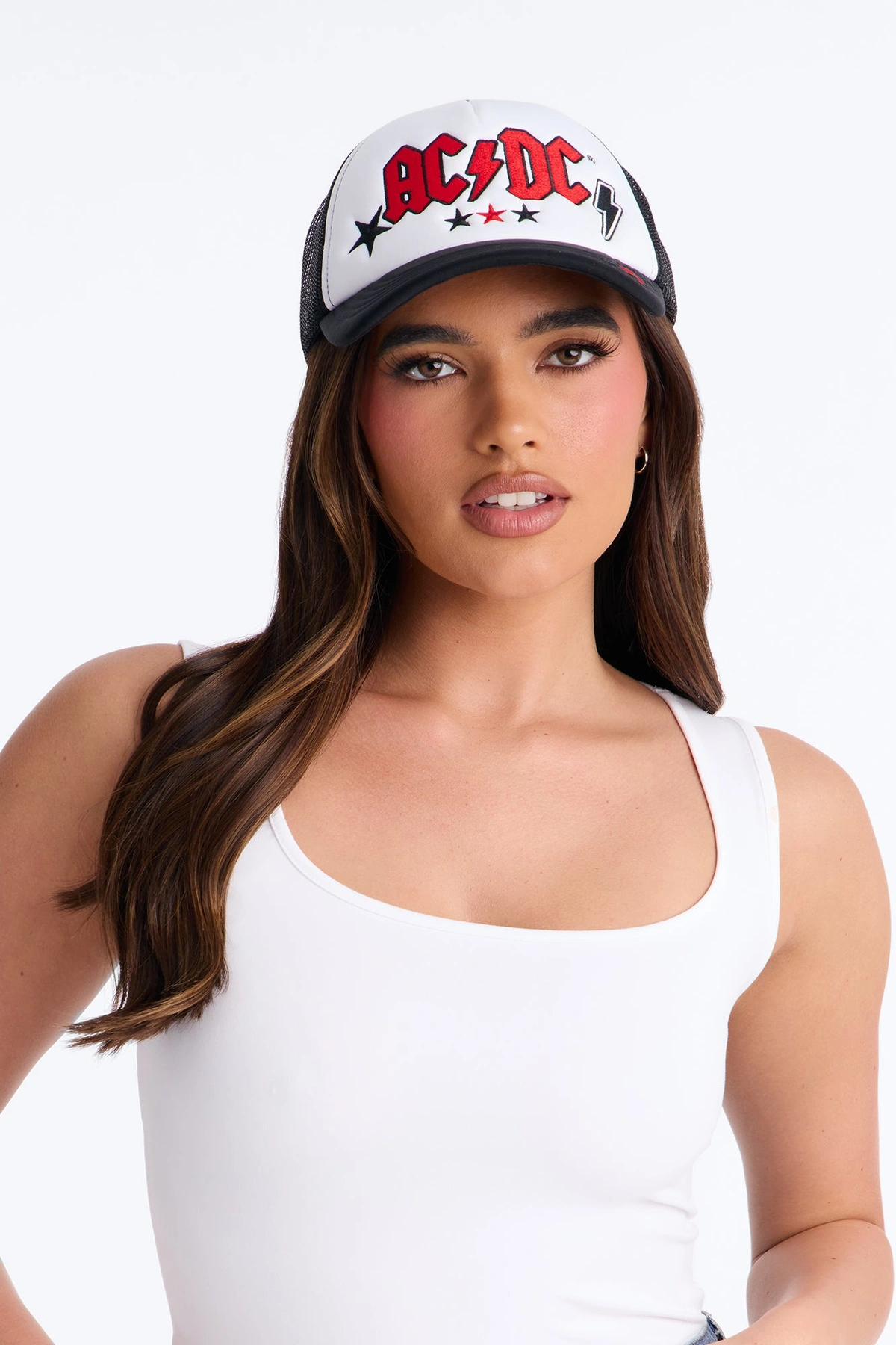 Love ACDC Trucker Hat - Black/combo — Preto/combinação