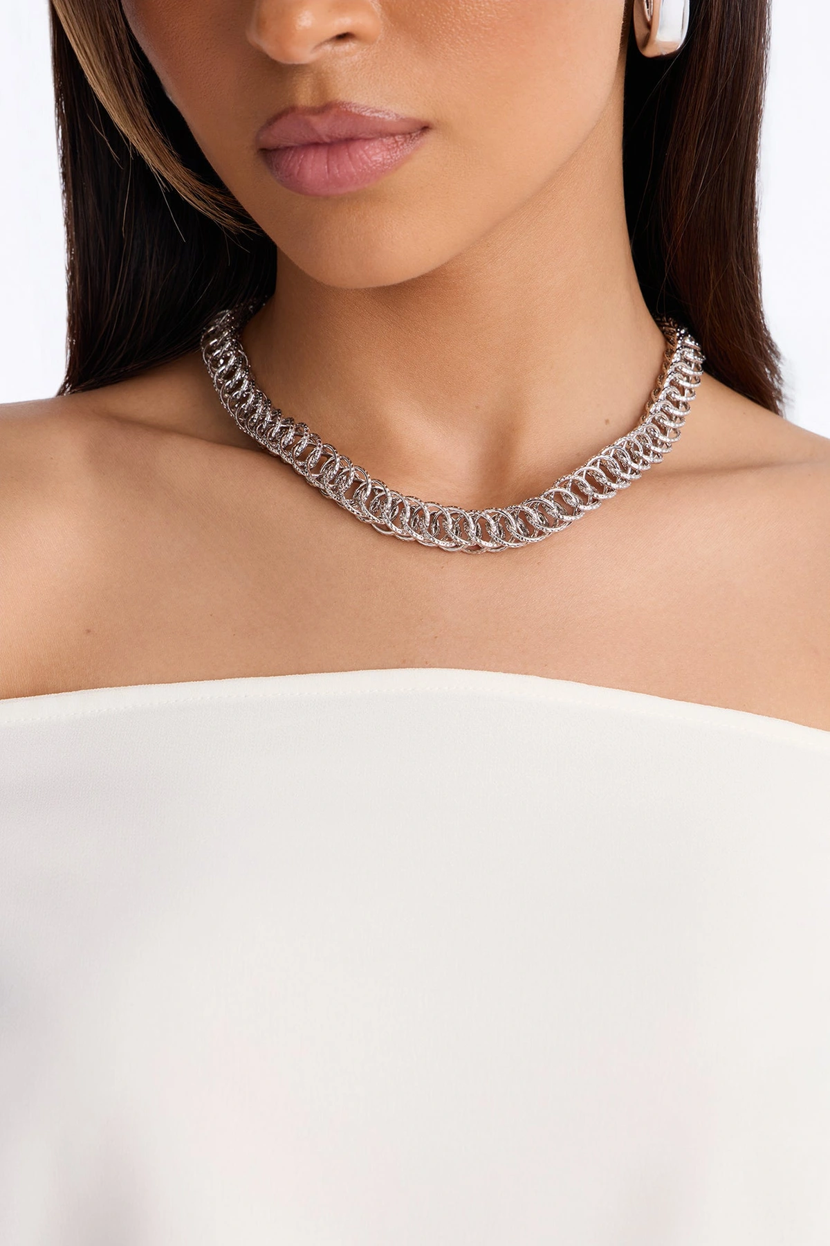 Cool Girl Energy Necklace - Silver — Prateado