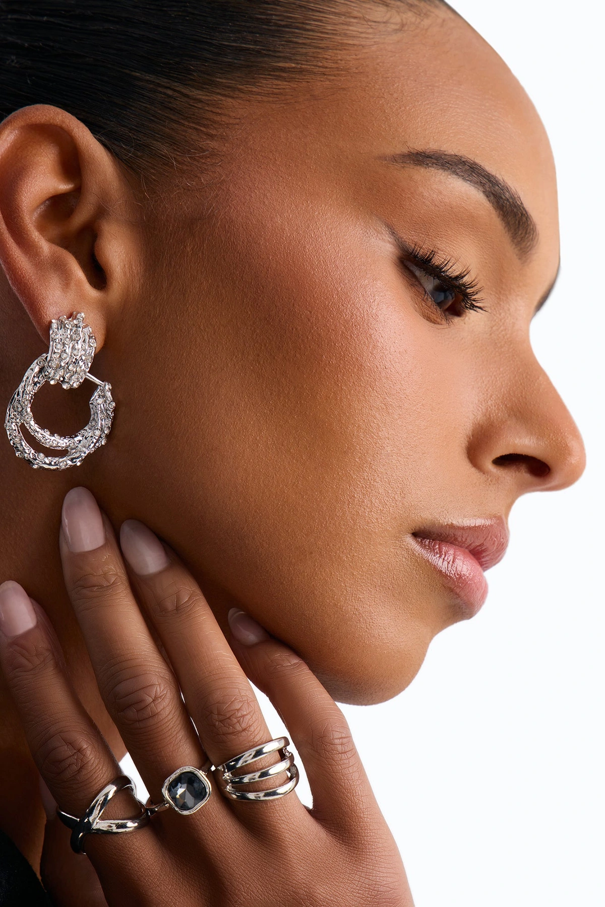 Live Your Best Life Earrings - Silver — Prateado
