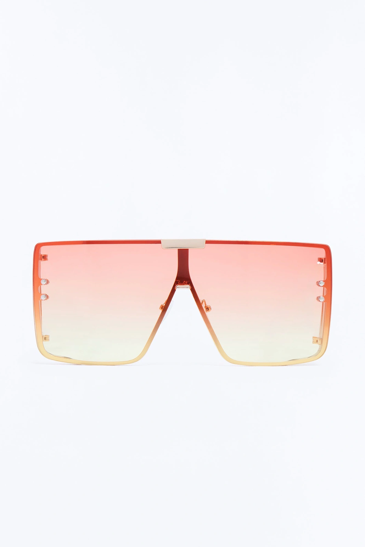 Dancing Until Sunset Sunglasses - Gold/Orange — Dourado/Laranja