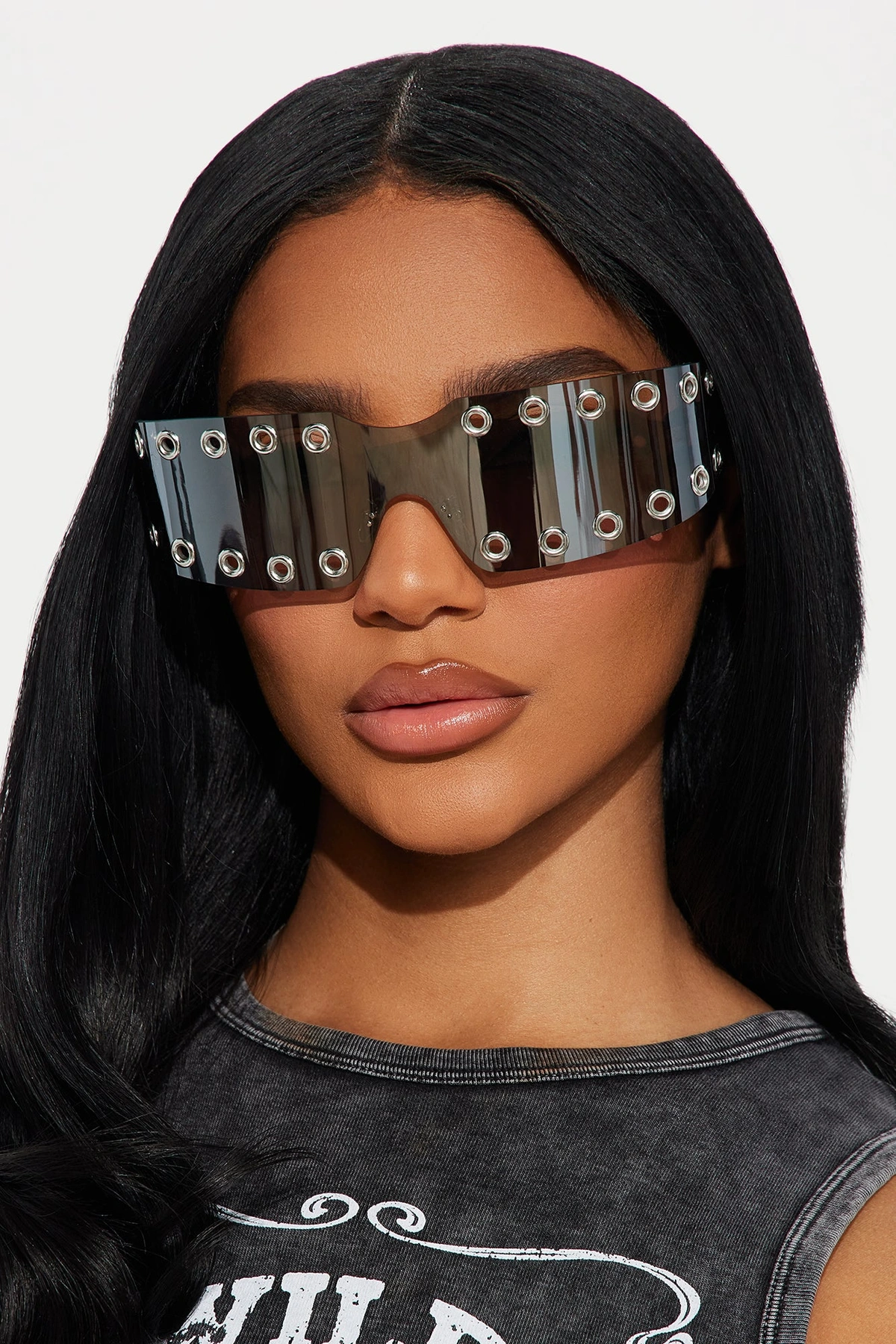 Rockstar Wifey Sunglasses - Silver — Prateado