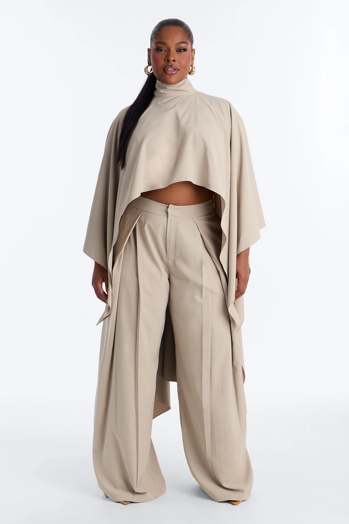 Refined Flow Pant Set - Taupe — Bege acinzentado