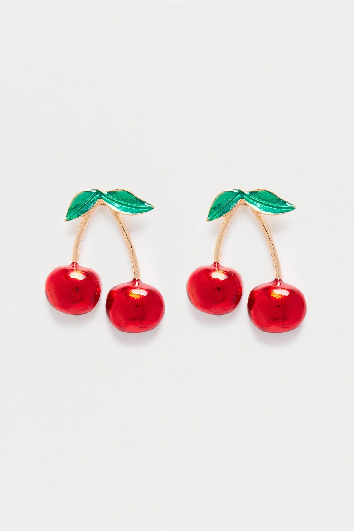Cherry Cheeks Earrings - Red/combo — Vermelho/combinação