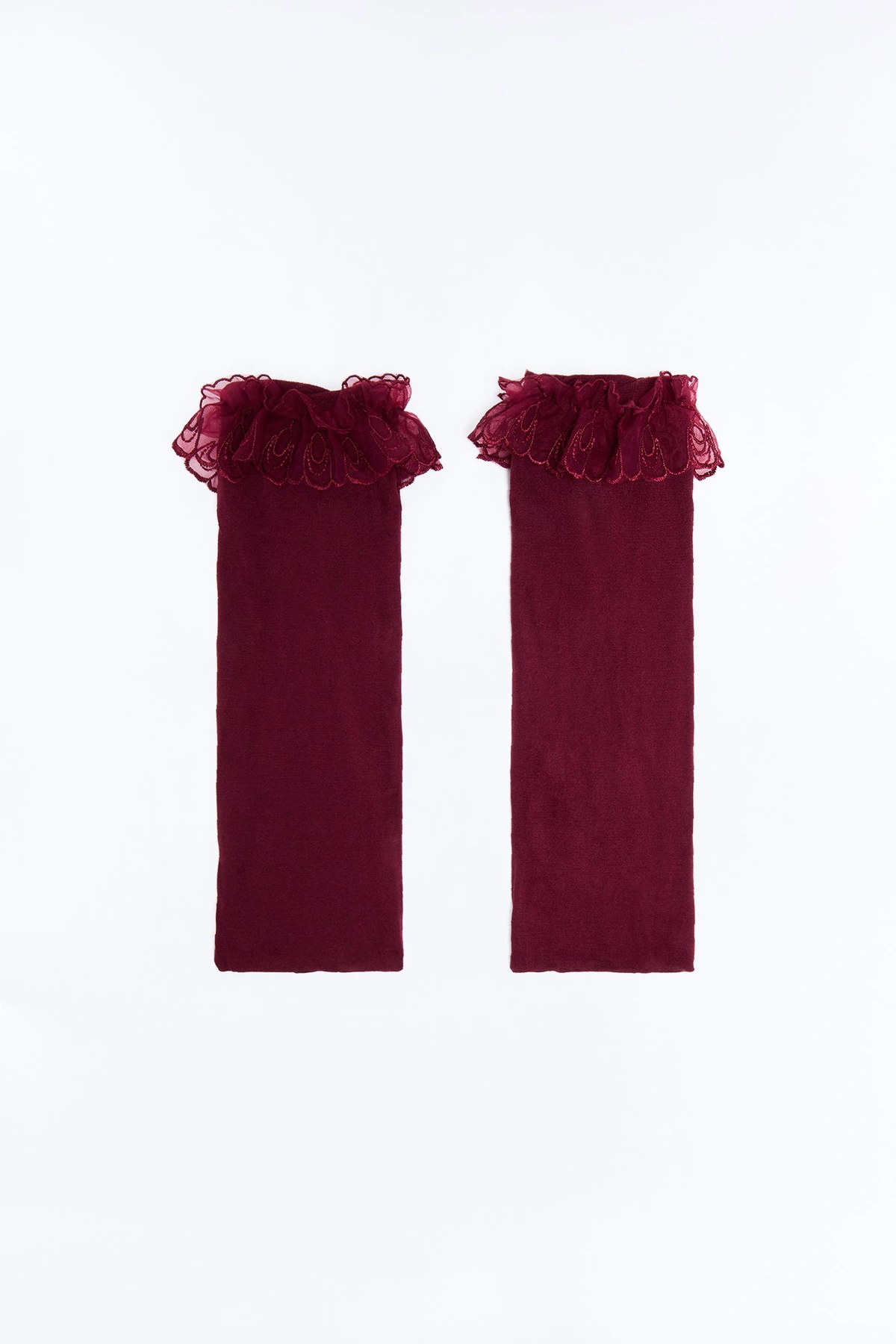 Oh So Chic Socks - Burgundy — Bordô