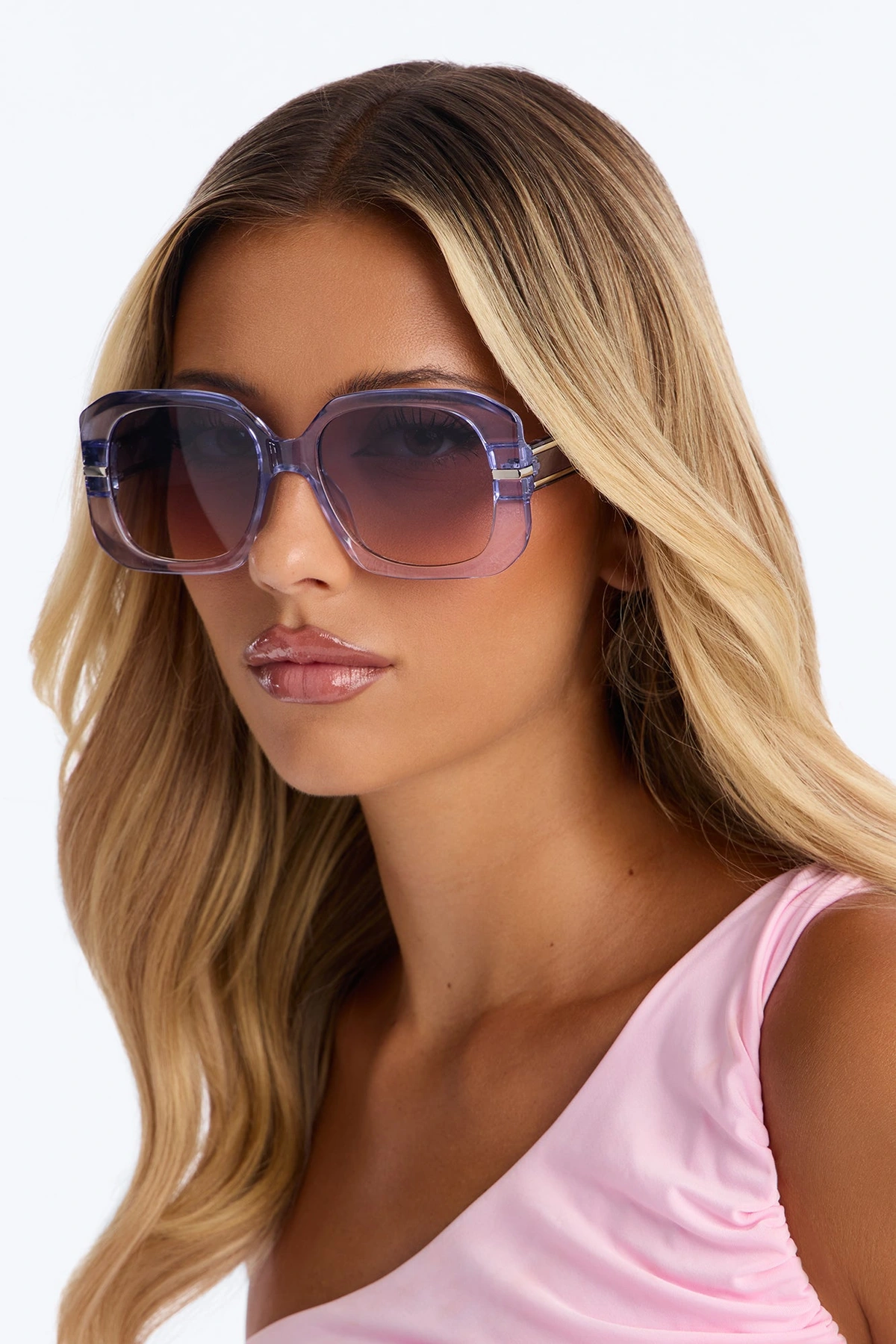 Velvet Sun Sunglasses - Purple — Roxo