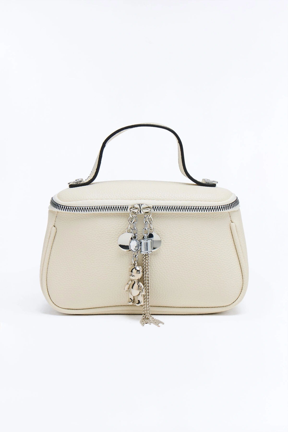Bringing The Charm Faux Leather Crossbody - Ivory — Marfim