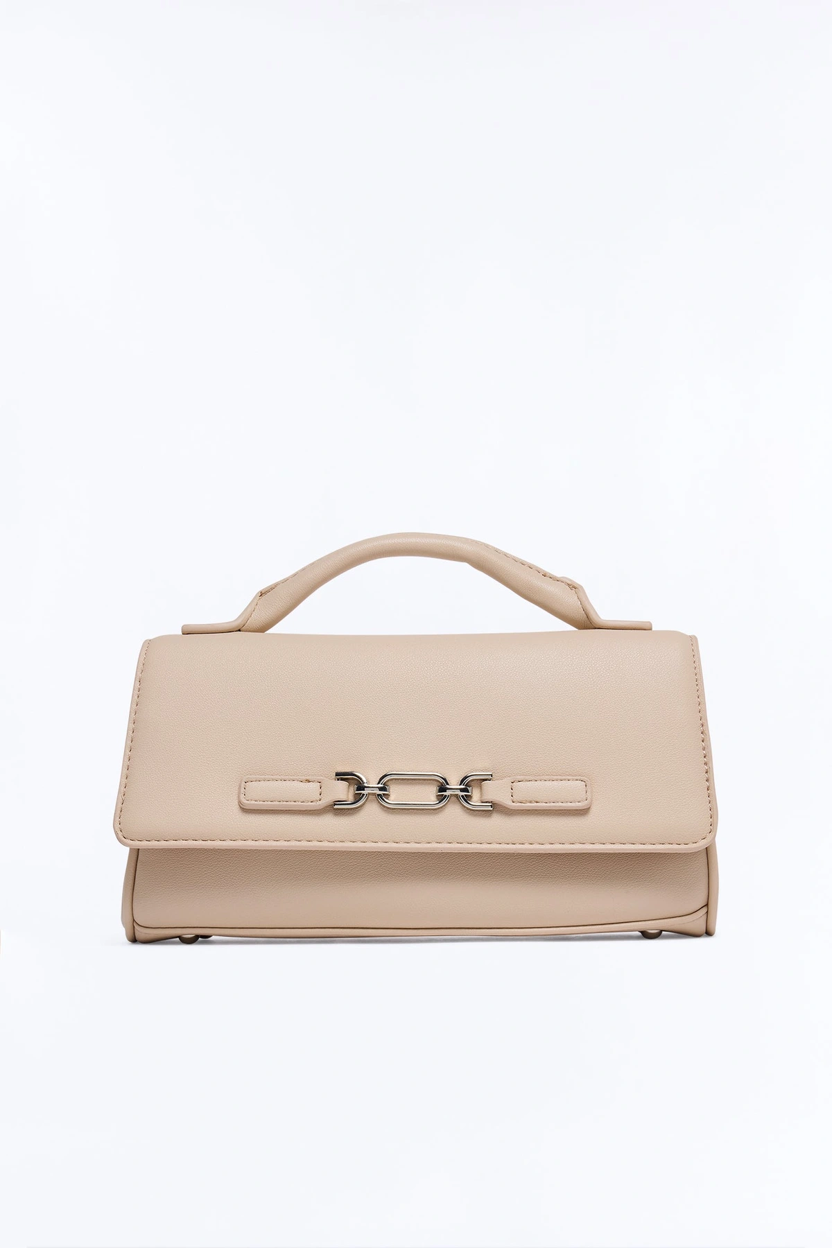 Whatever She Wants Faux Leather Crossbody Handbag - Cream — Creme