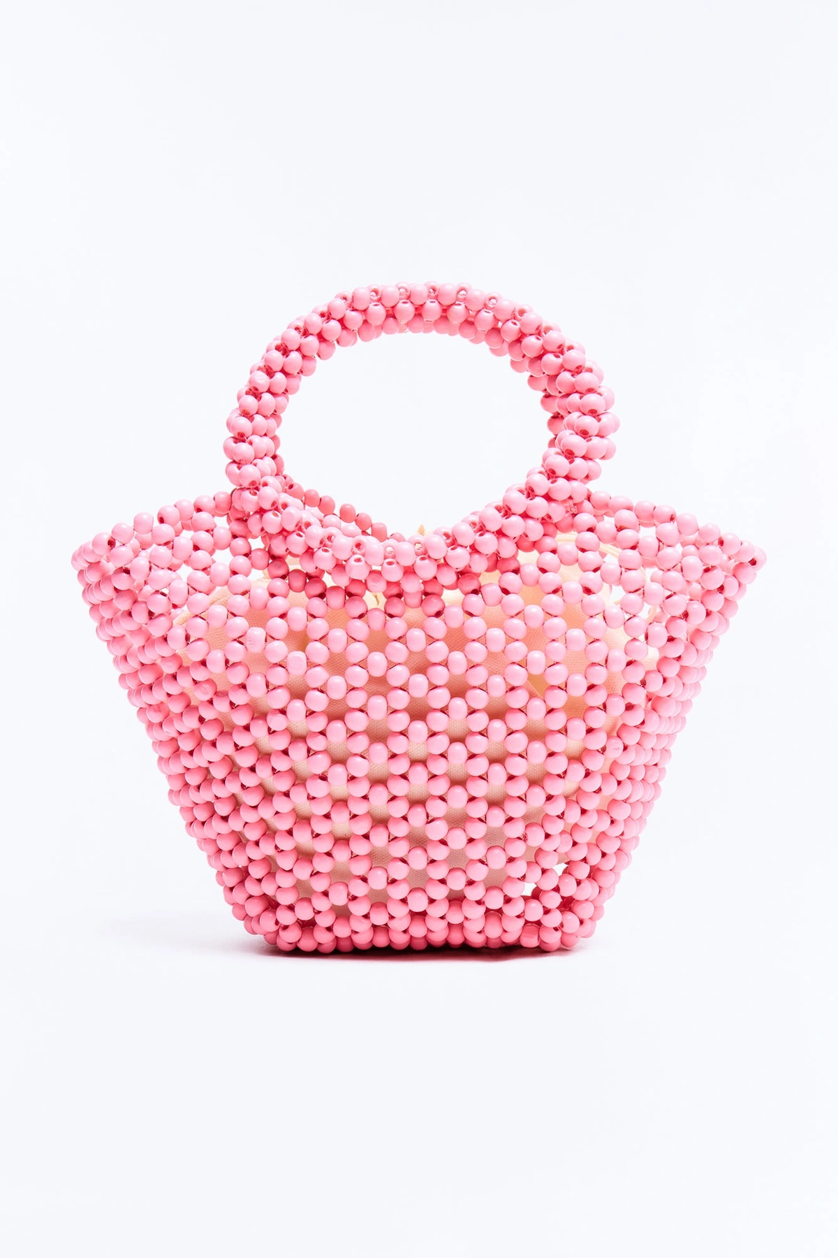The Good Feeling Beaded Satchel Handbag - Pink — Rosa