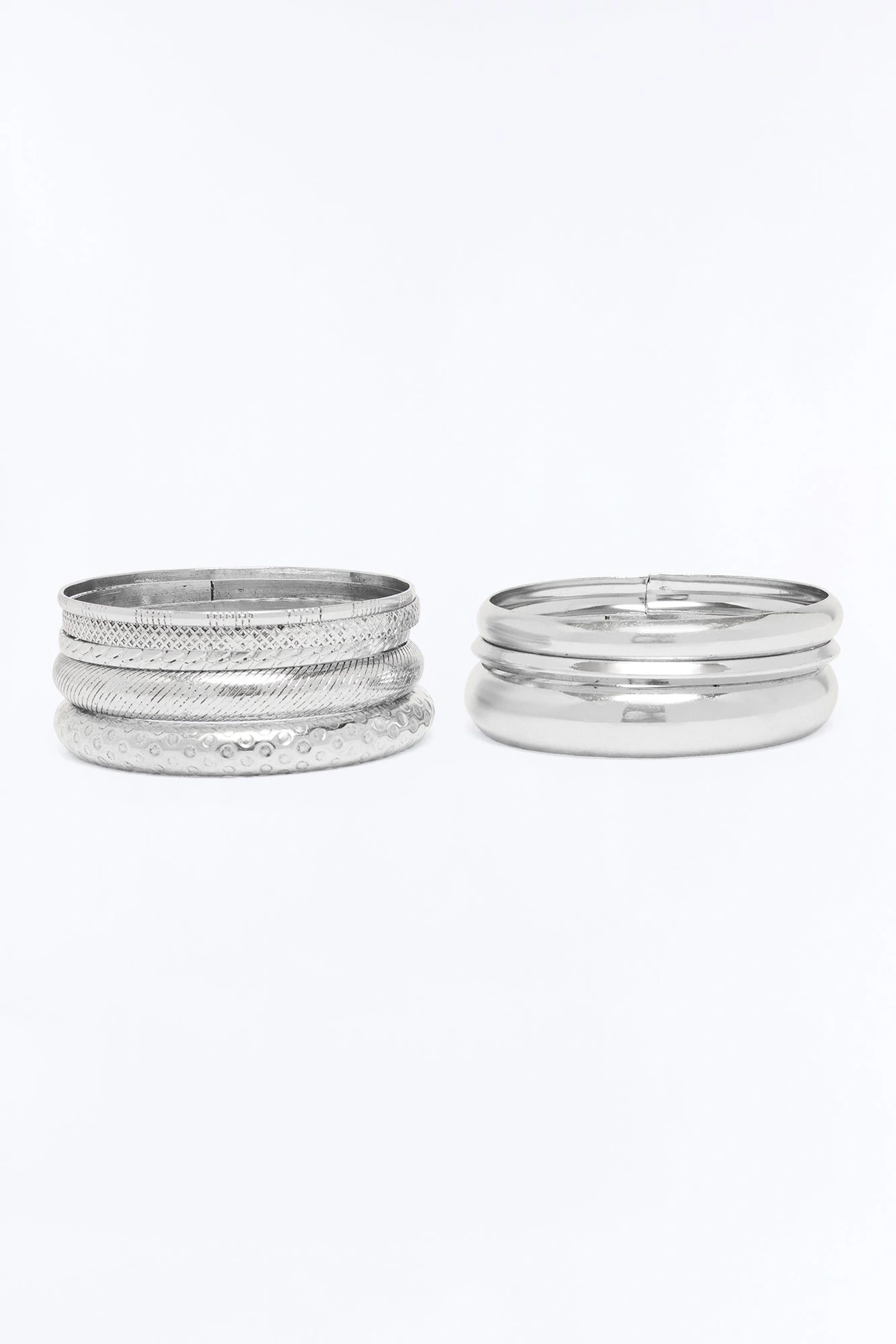 Calico 8 Piece Bracelet Set - Silver — Prateado