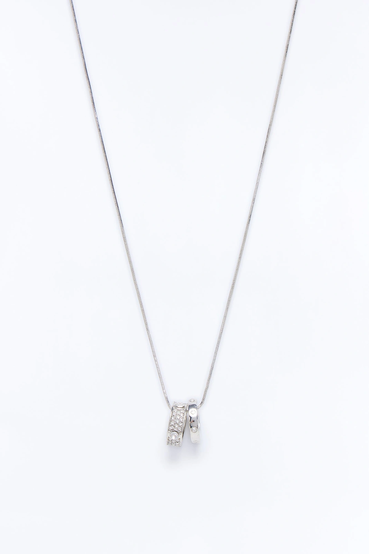 Pinky Promise Ring Necklace - Silver — Prateado