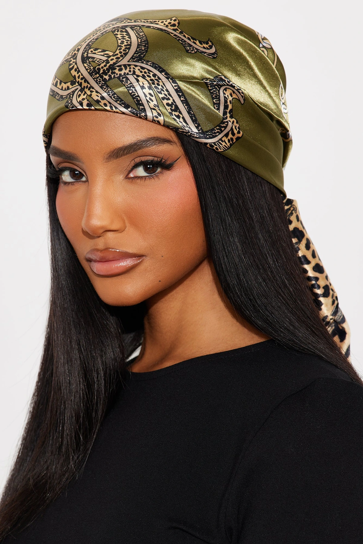 Quiet Luxury Head Scarf - Green/combo — Verde/combinação