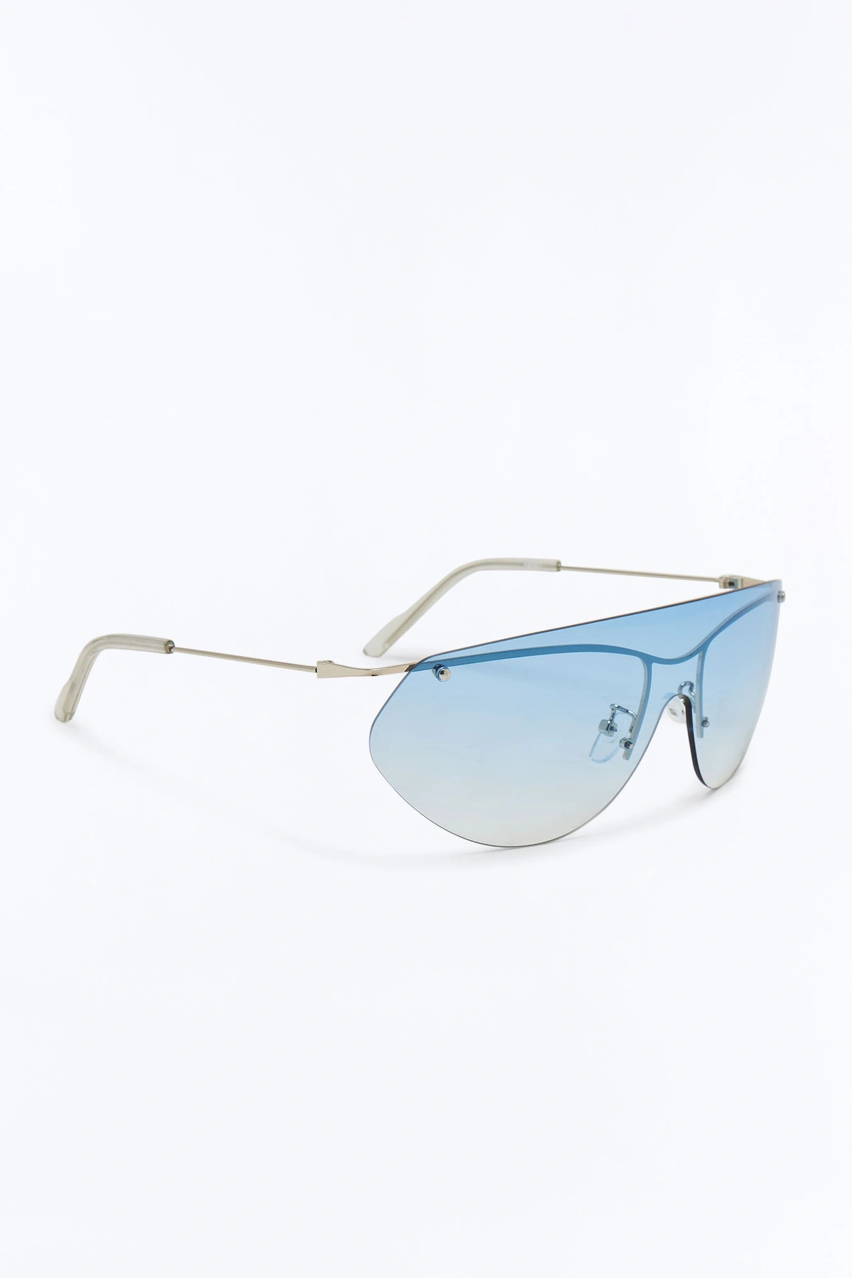 Coastline Vision Shield Sunglasses - Silver/Blue — Prateado/Azul
