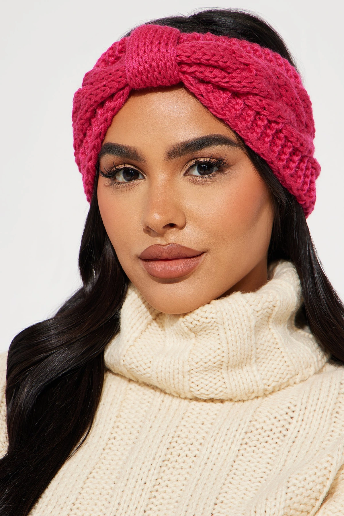 Big Bow Headband - Fuchsia — Fúcsia