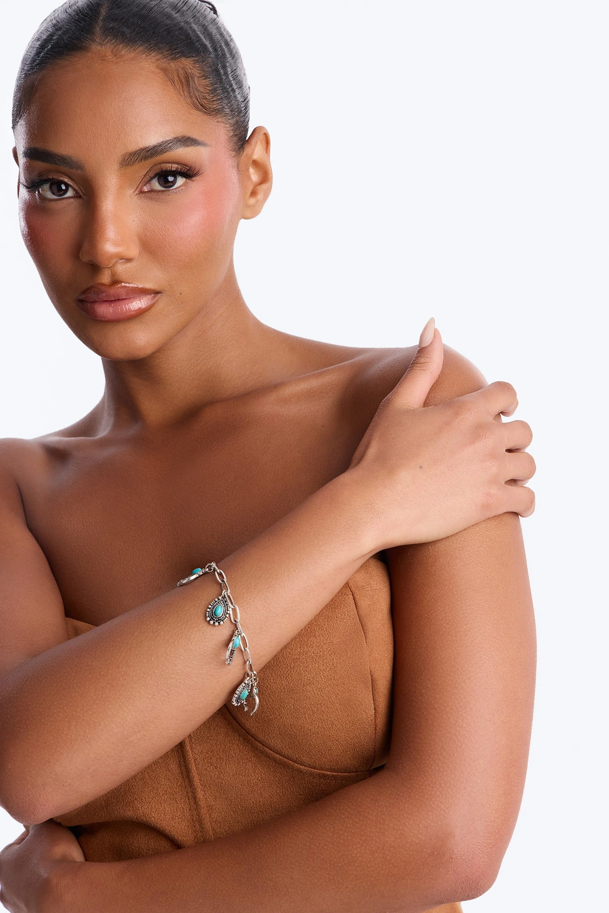 Western Charm Bracelet - Turquoise — Turquoise