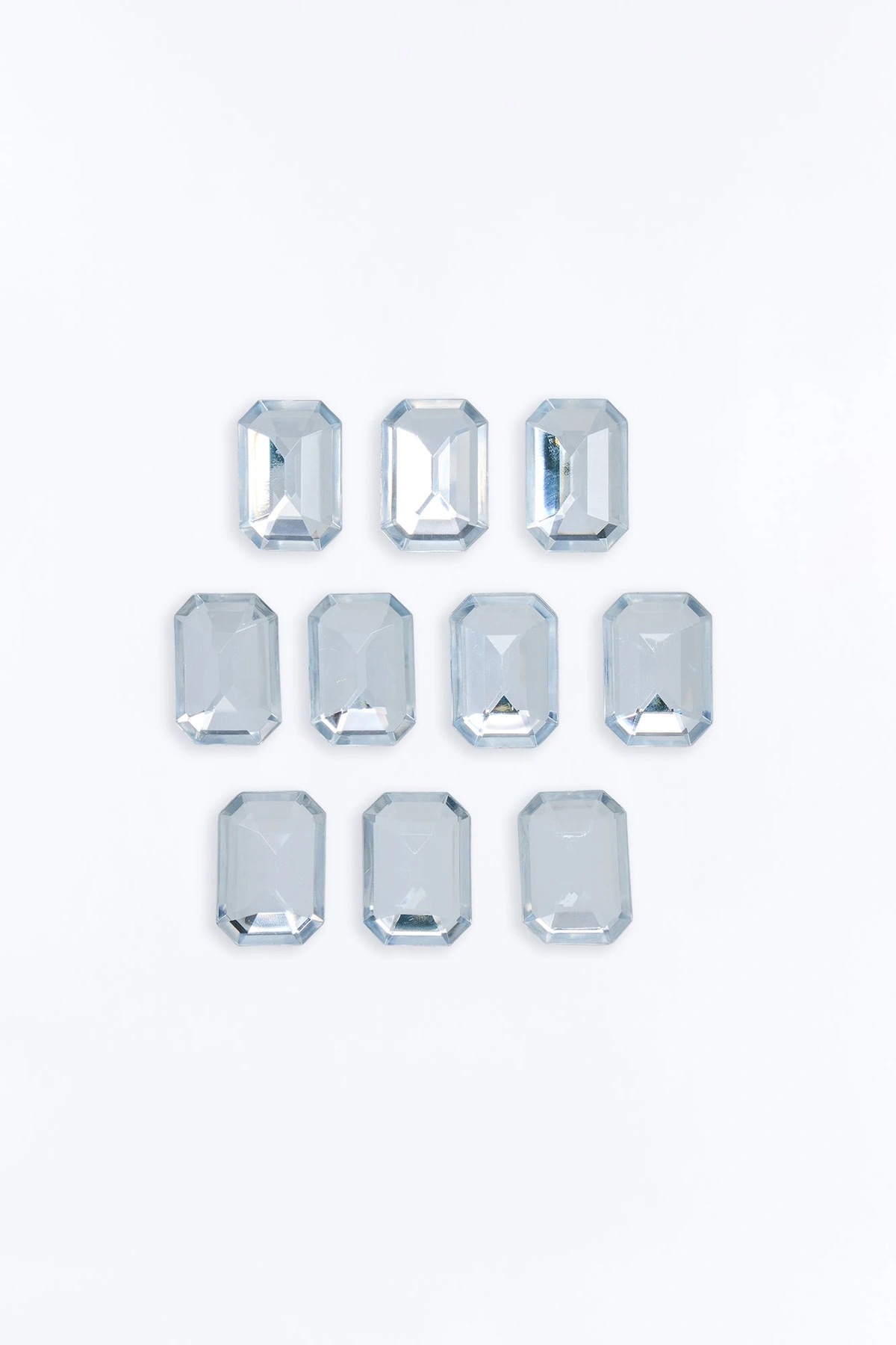 Raindrops In My Hair 10 Piece Hair Clip Set - Silver — Prateado
