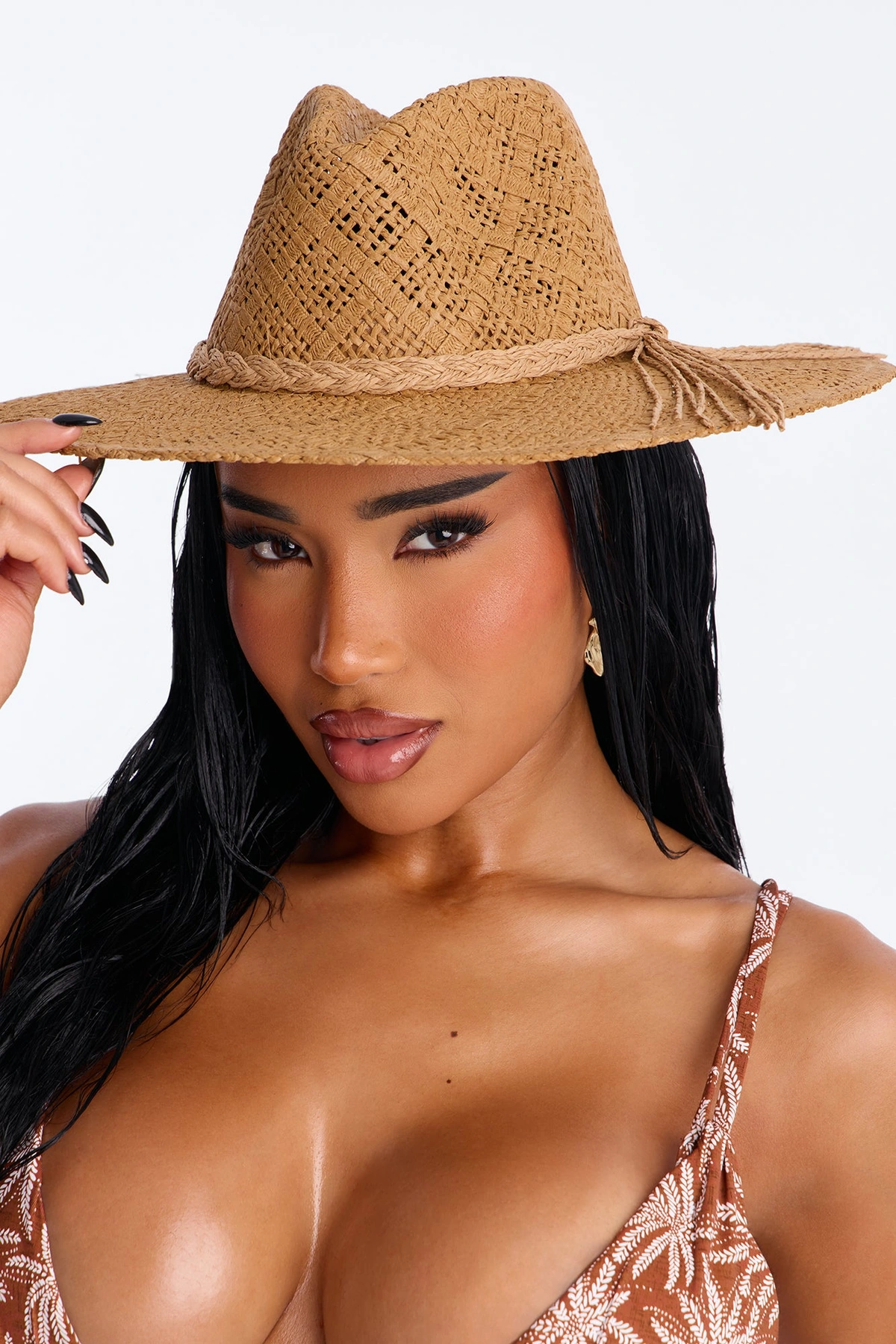 Emails Will Wait Straw Sun Hat - Tan — Castanho-claro