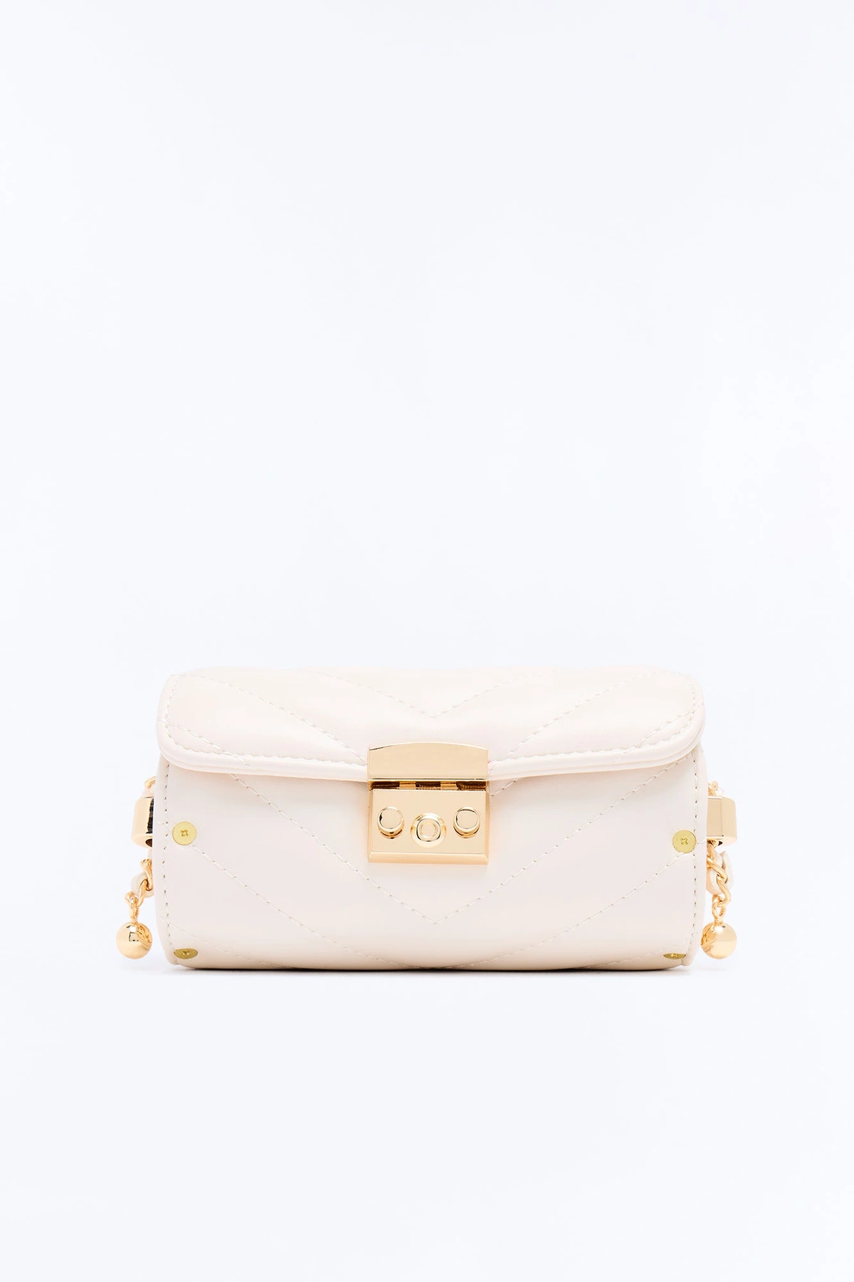 I Watch The Moon Faux Leather Crossbody Handbag - Ivory — Marfim