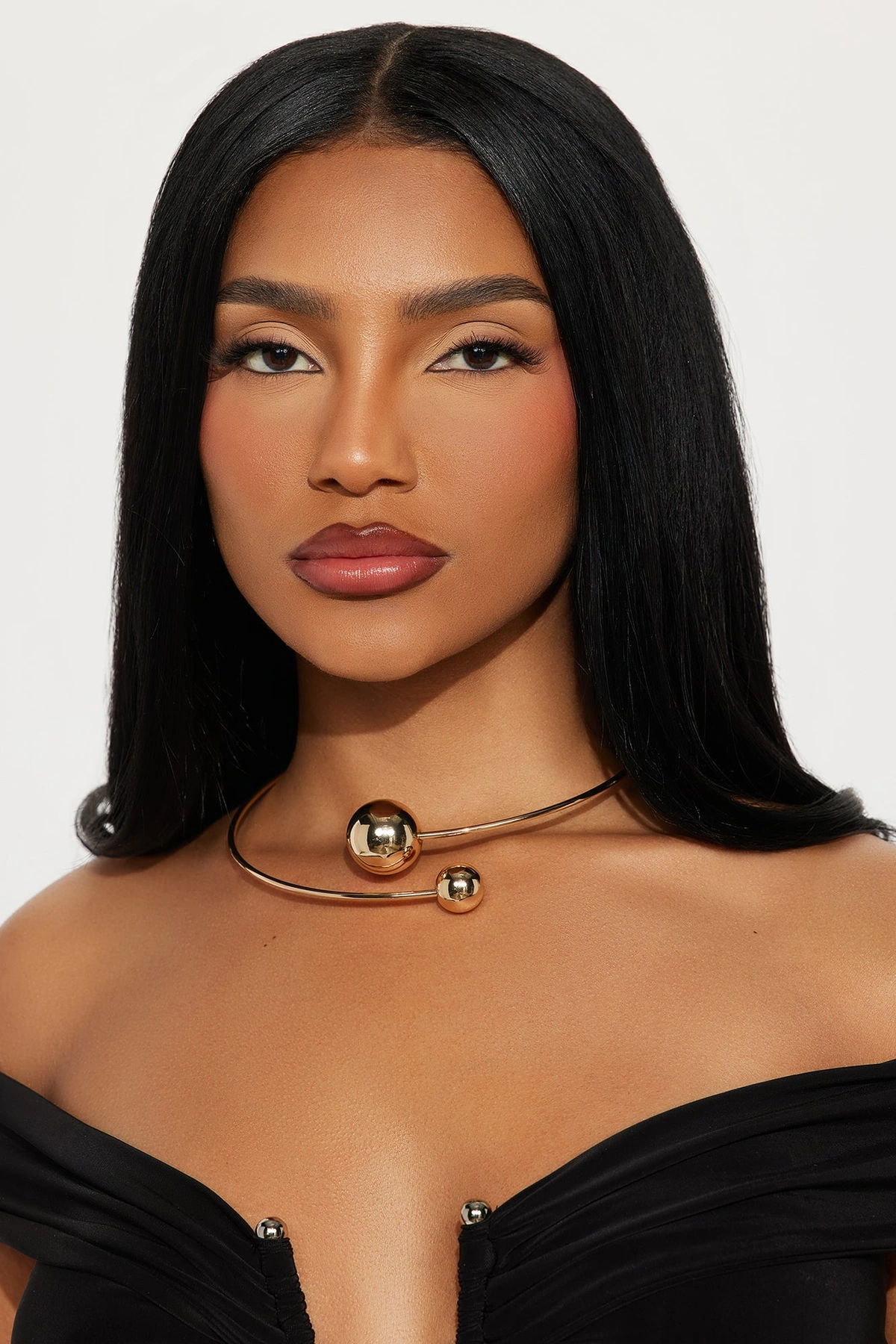 Twist Me Around Choker - Gold — Dourado