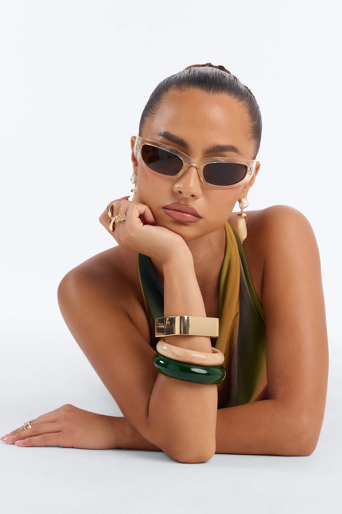 Always Looking For Fun Sunglasses - Brown — Castanho