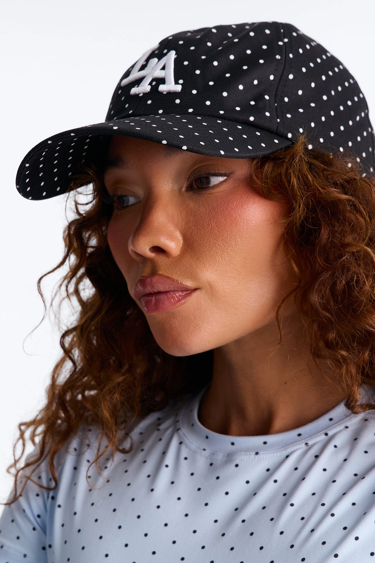 Spot On LA Baseball Hat - Black/combo — Preto/combinação