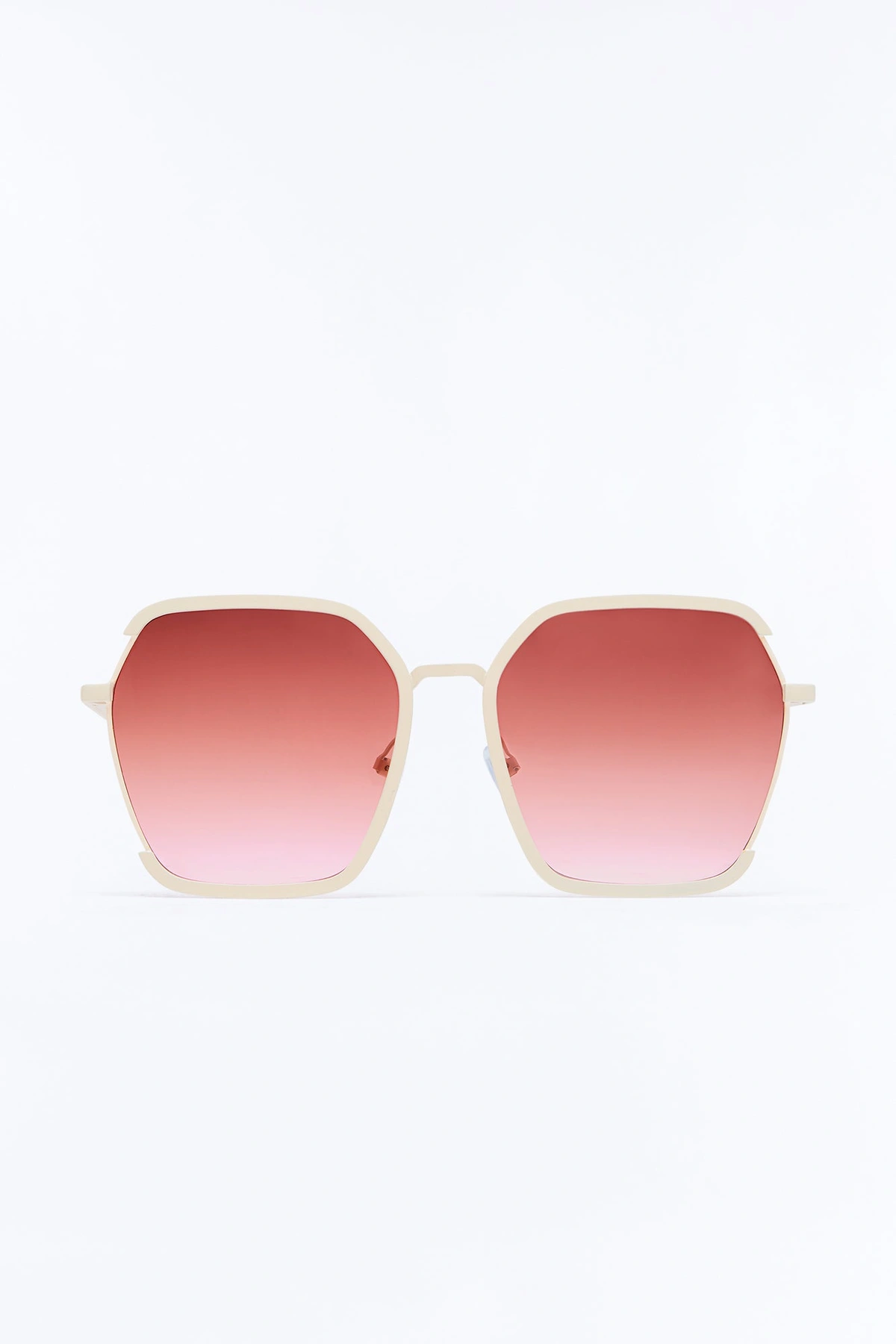 Sunset Fade Sunglasses - White/Pink — Branco/Rosa