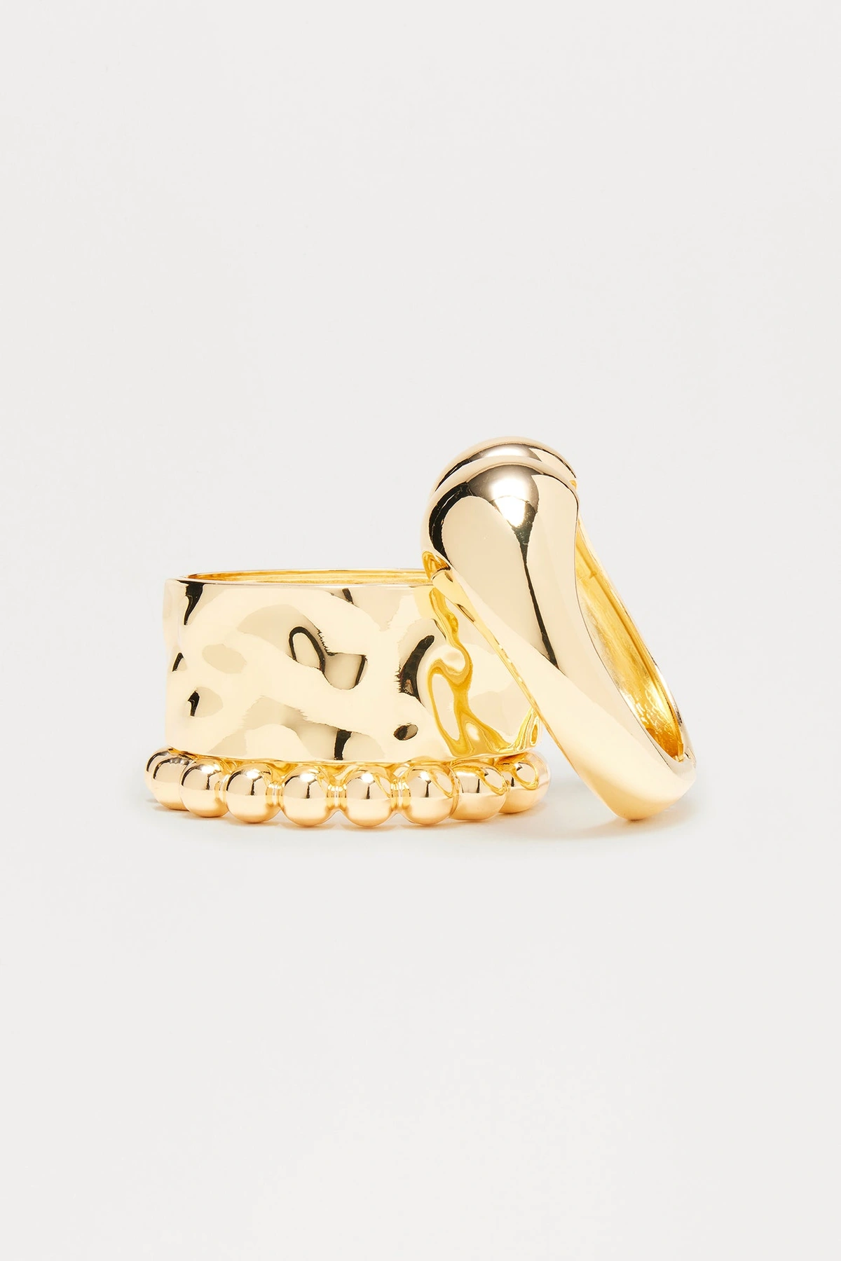 Set Up 3 Piece Bracelet Set - Gold — Dourado