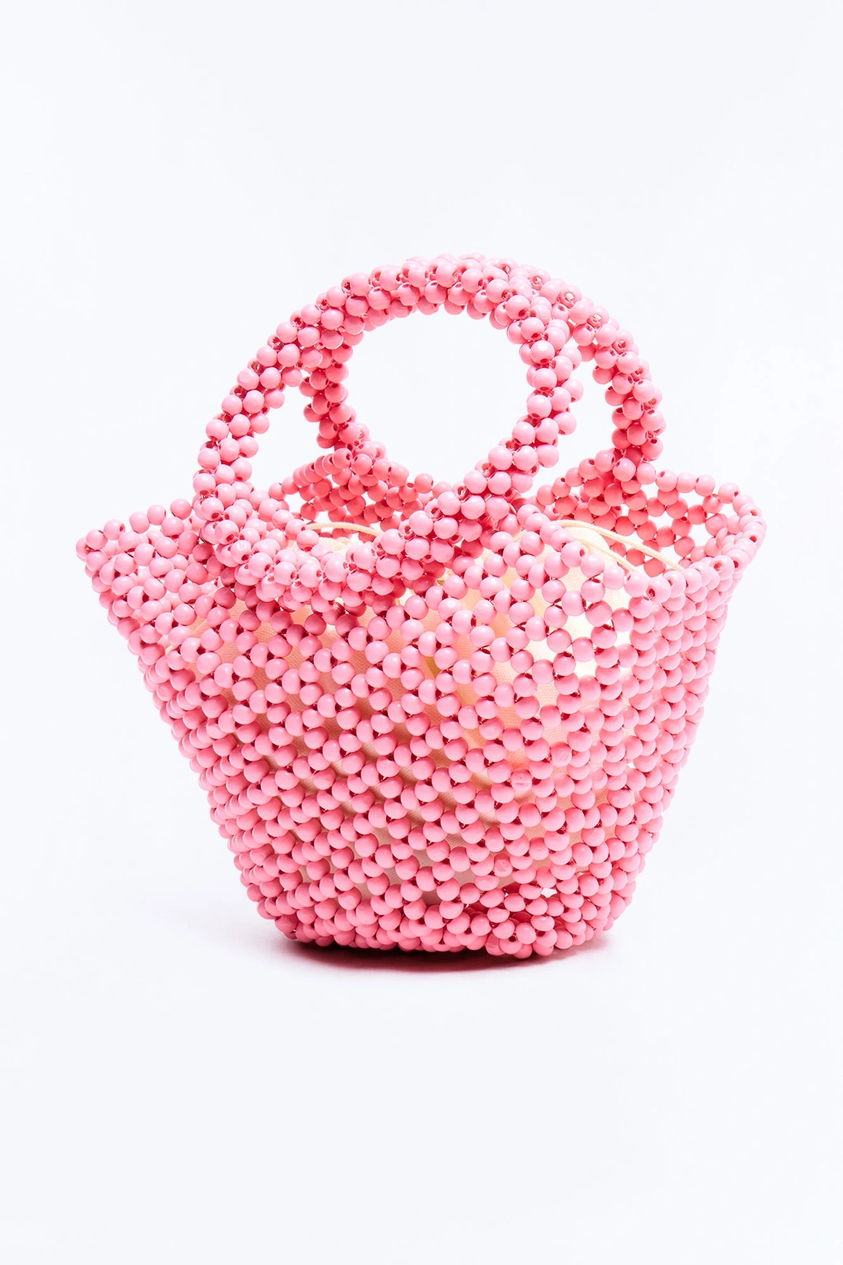 The Good Feeling Beaded Satchel Handbag - Pink — Rosa