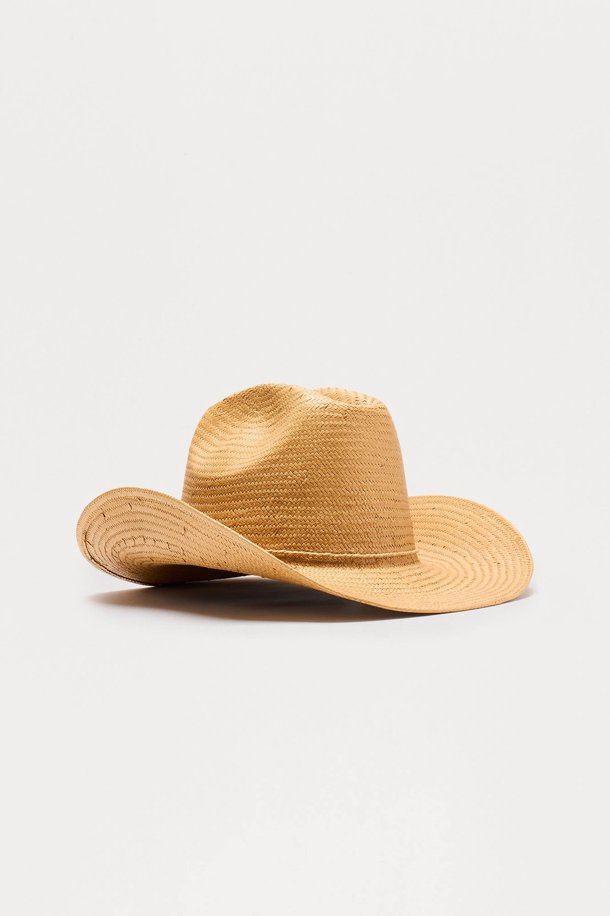 Yeehaw Straw Cowboy Hat - Tan — Castanho-claro