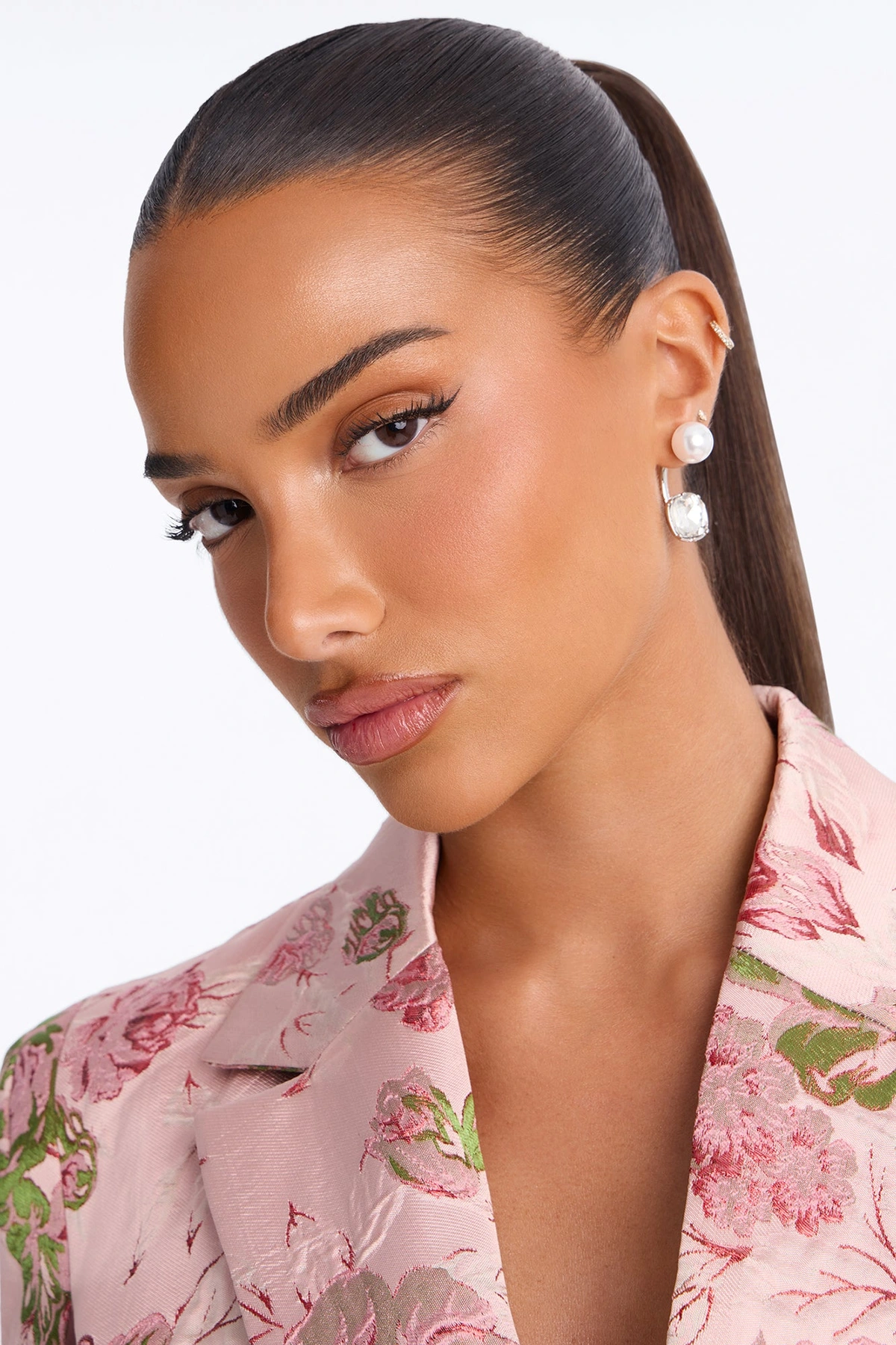 Sweet Pearl Drop Earrings - Silver — Prateado