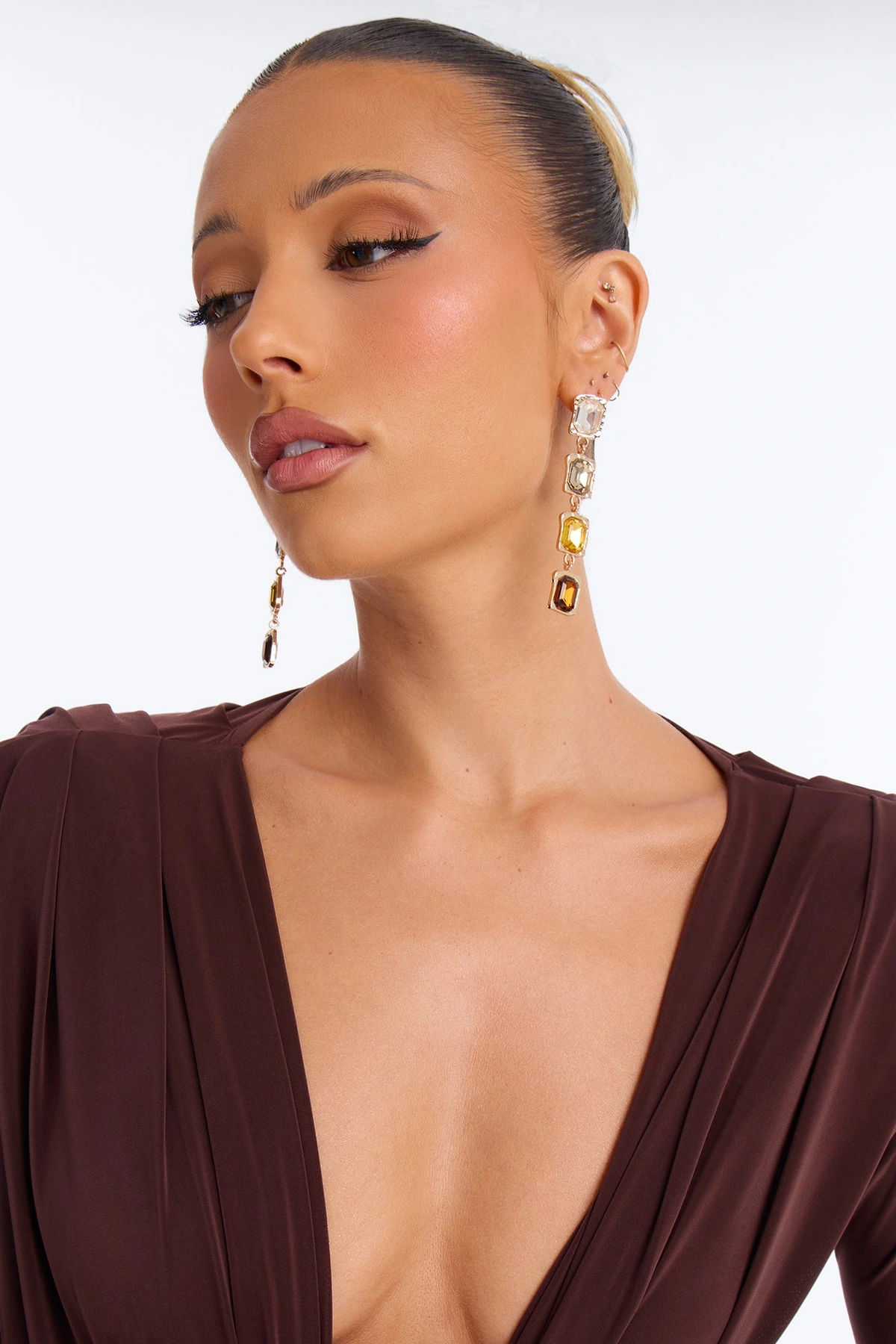 Spark Of Interest Drop Earrings - Gold/combo — Dourado/combinação