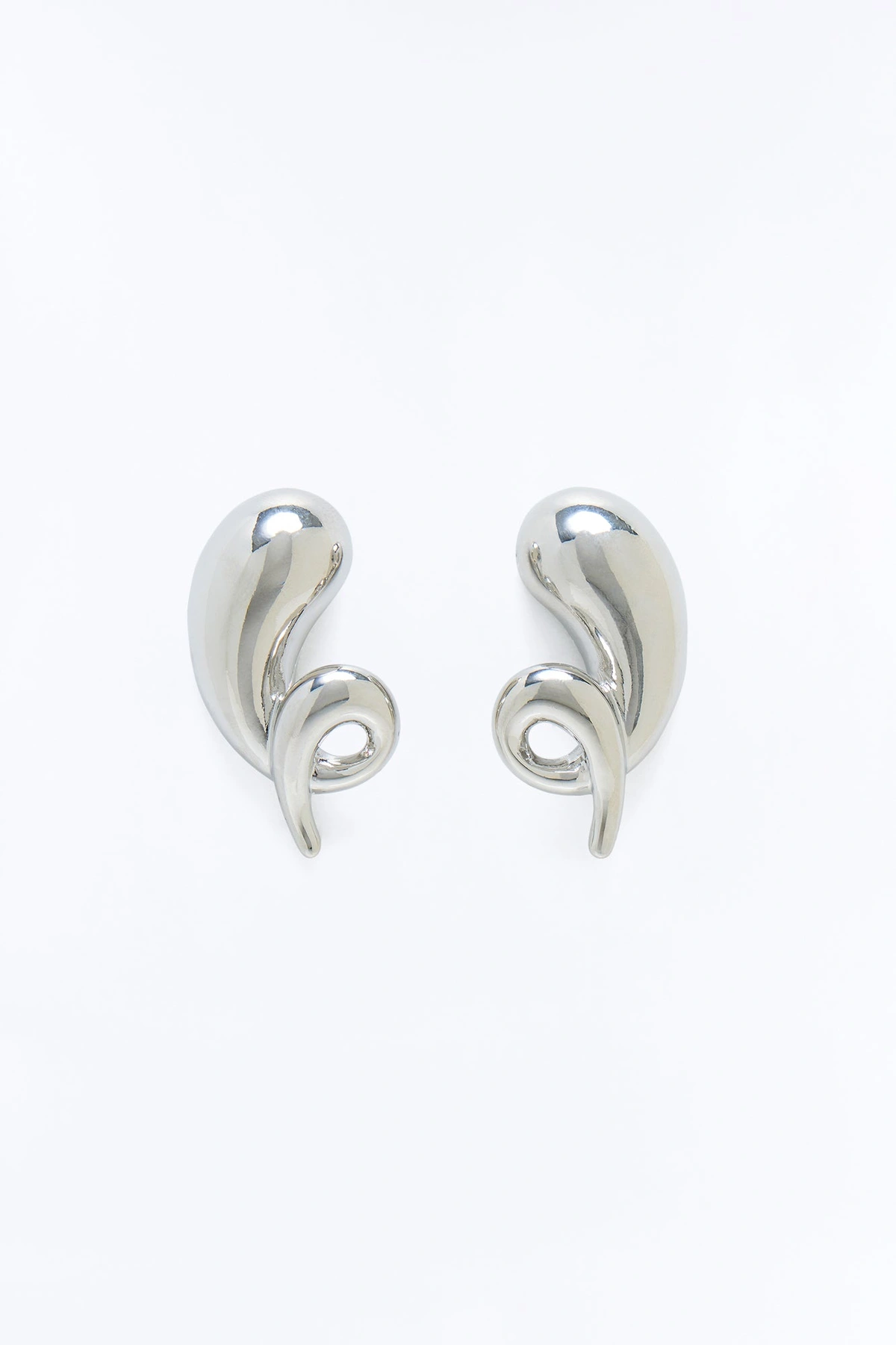 Velora Abstract Earrings - Silver — Prateado