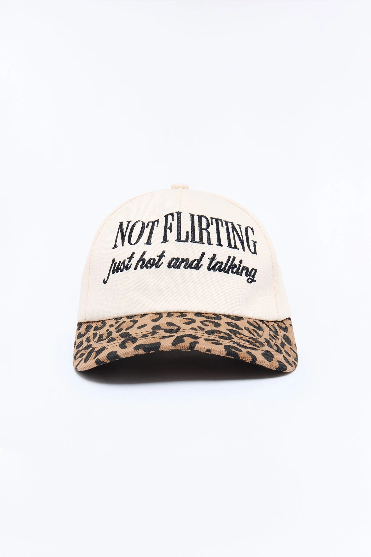 Not Flirting Baseball Hat - Leopard — Leopardo
