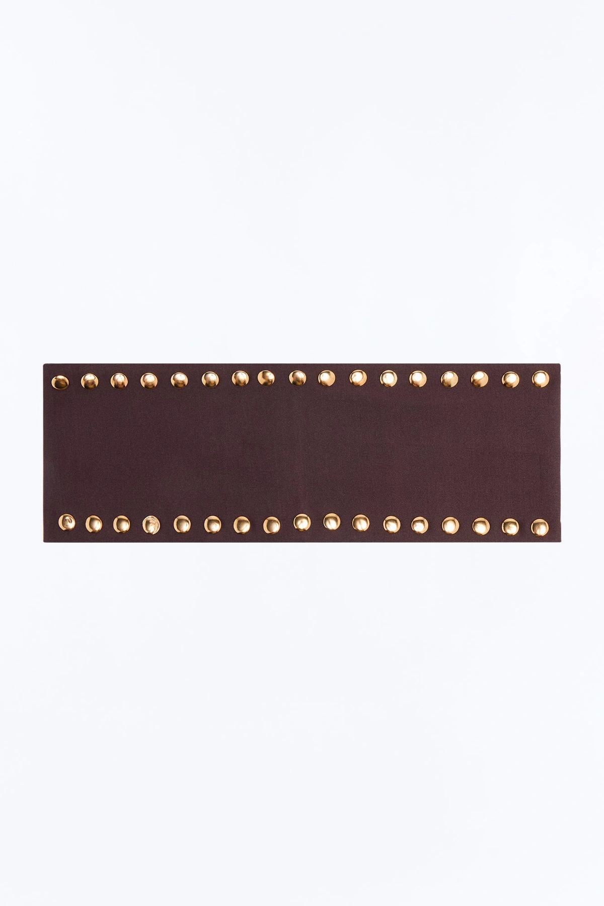City Lights Studded Headband - Brown — Castanho