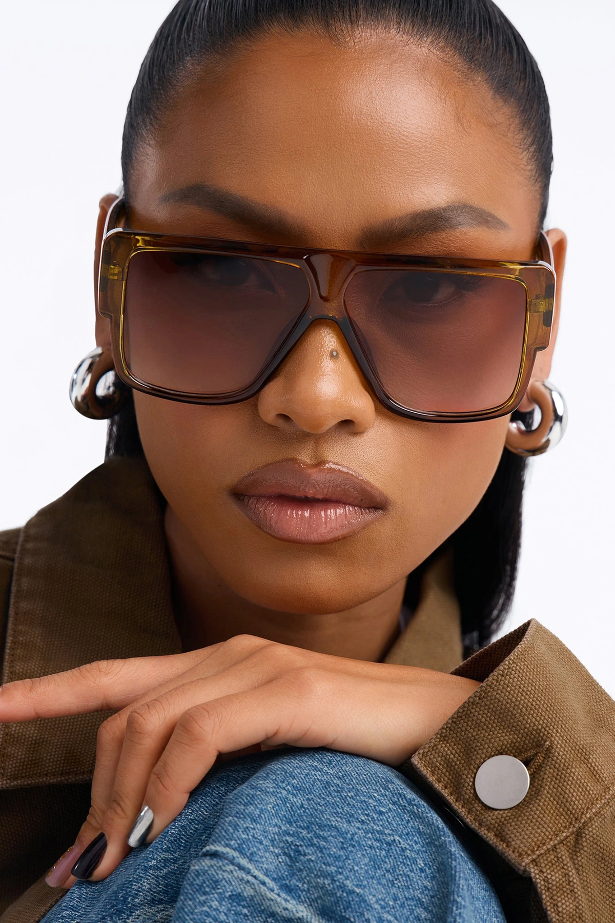 Fast Lane Sunglasses - Olive — Verde-azeitona